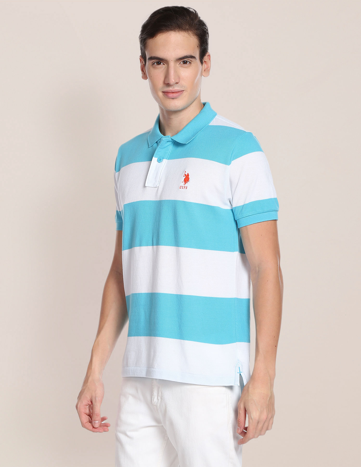 U.S. Polo Assn. Slim Fit Rugby Polo Shirt