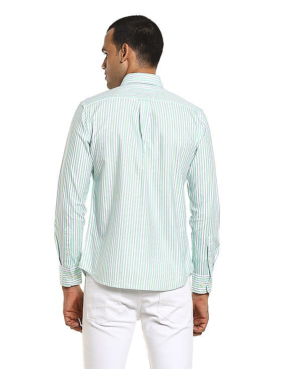 U.S. Polo Assn. Striped Cotton Casual Shirt