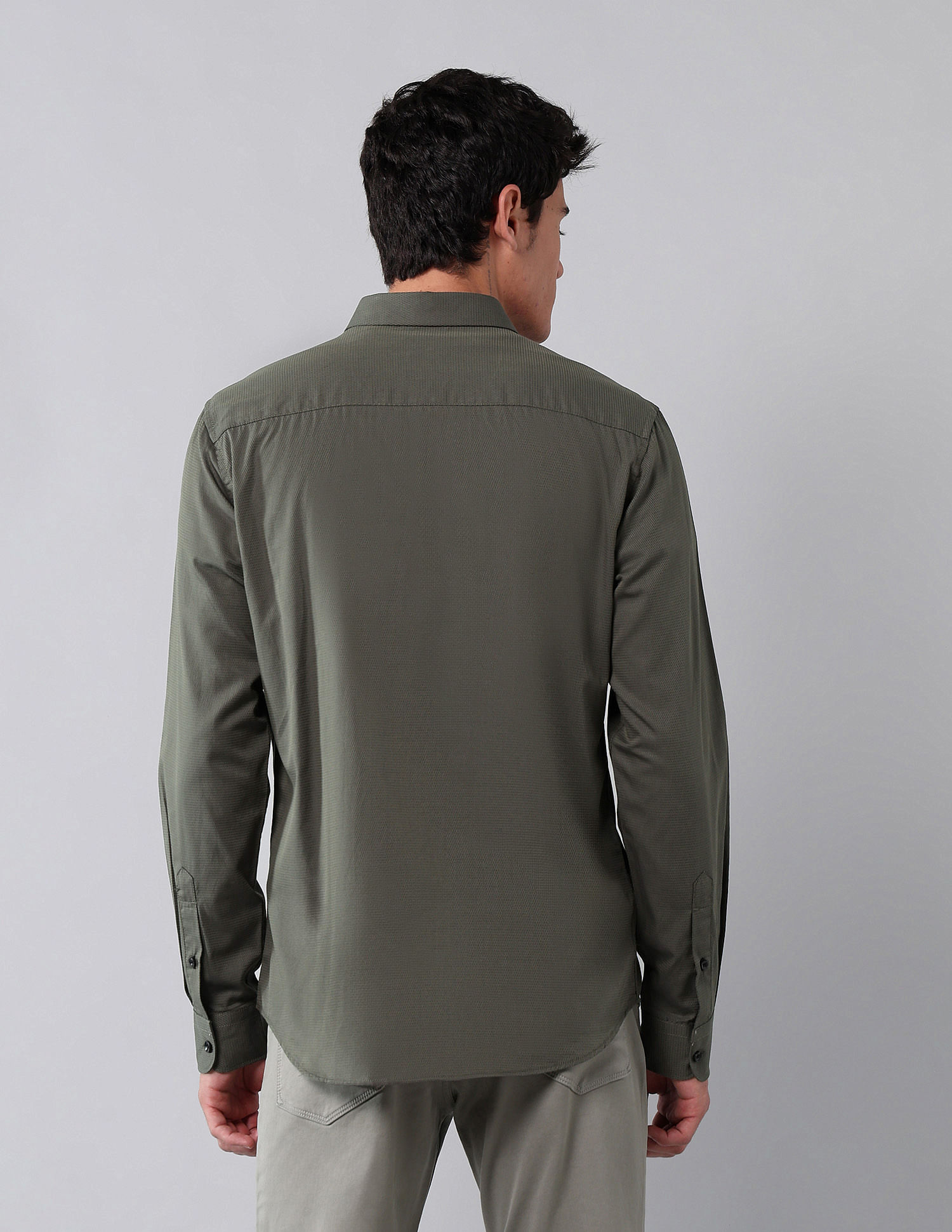 U.S. Polo Assn. Denim Co. Pure Cotton Regular Fit Dobby Shirt