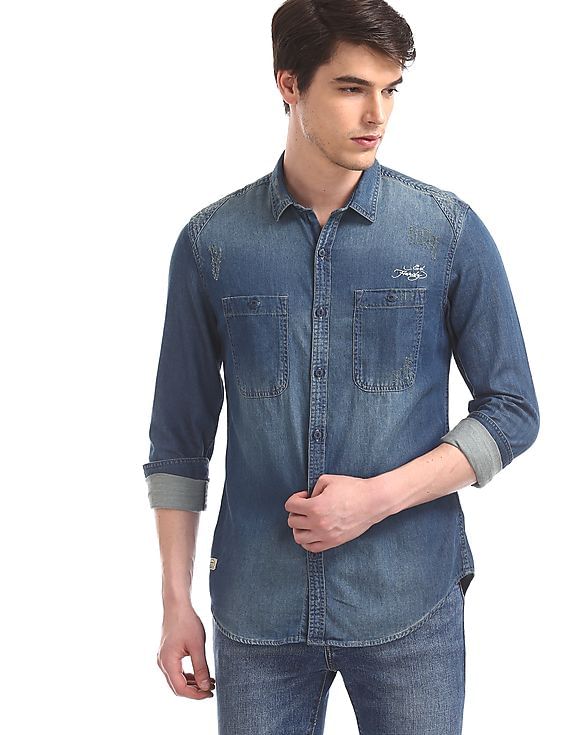 ed hardy denim shirts