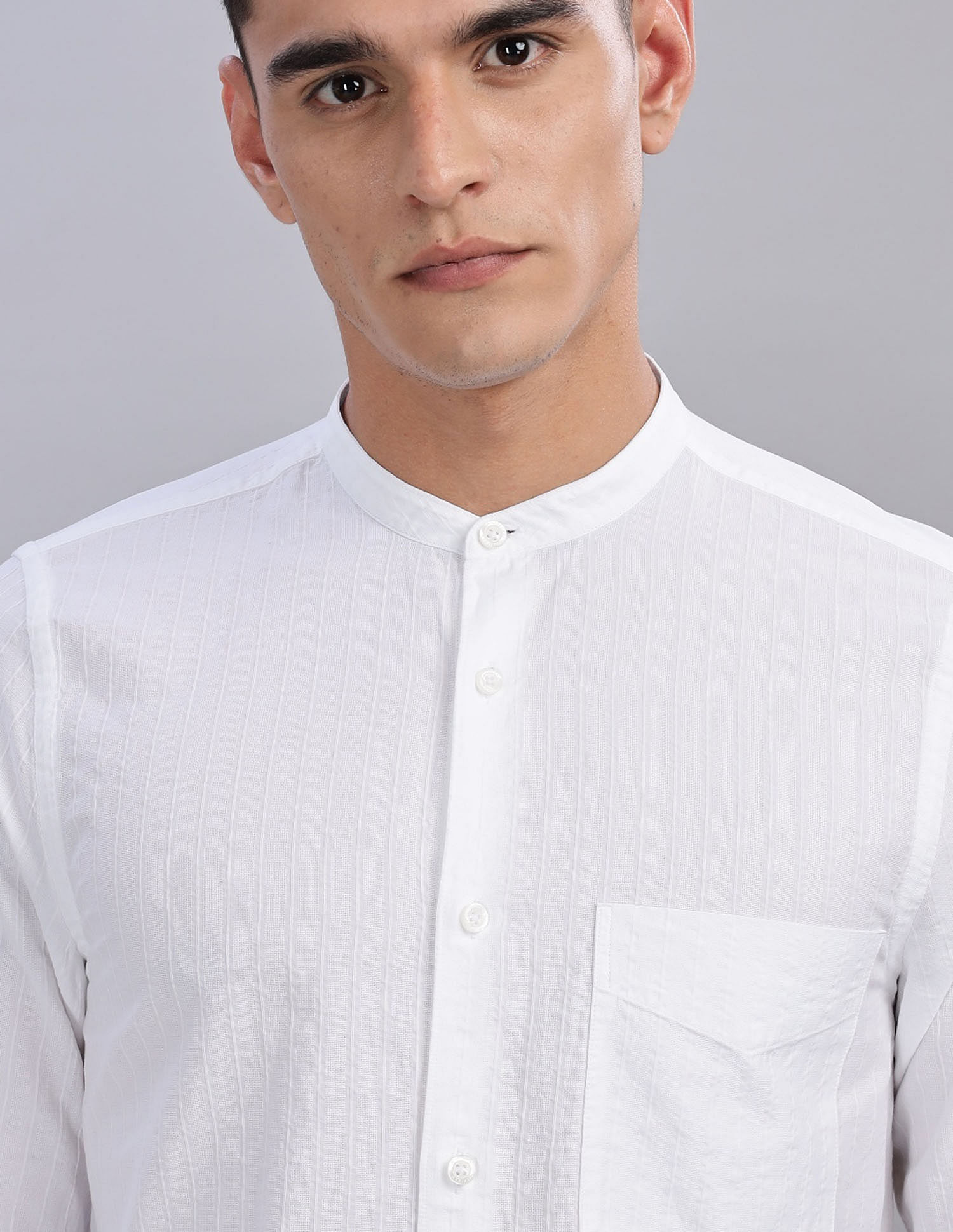Tommy Hilfiger Striped Slim Fit Plain Woven Shirt