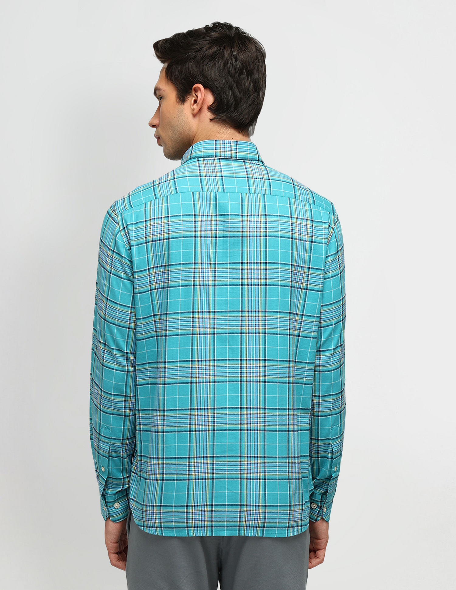 Arrow Sport Air Soft Plaid Checked Shirt