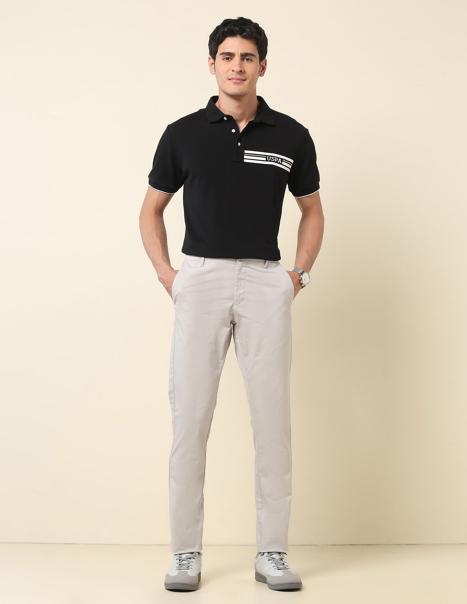 U.S. Polo Assn. Austin Slim Fit Twill Trousers