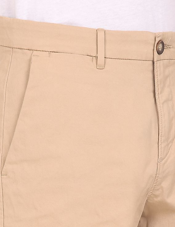 U.S. Polo Assn. Mid Rise Solid Shorts