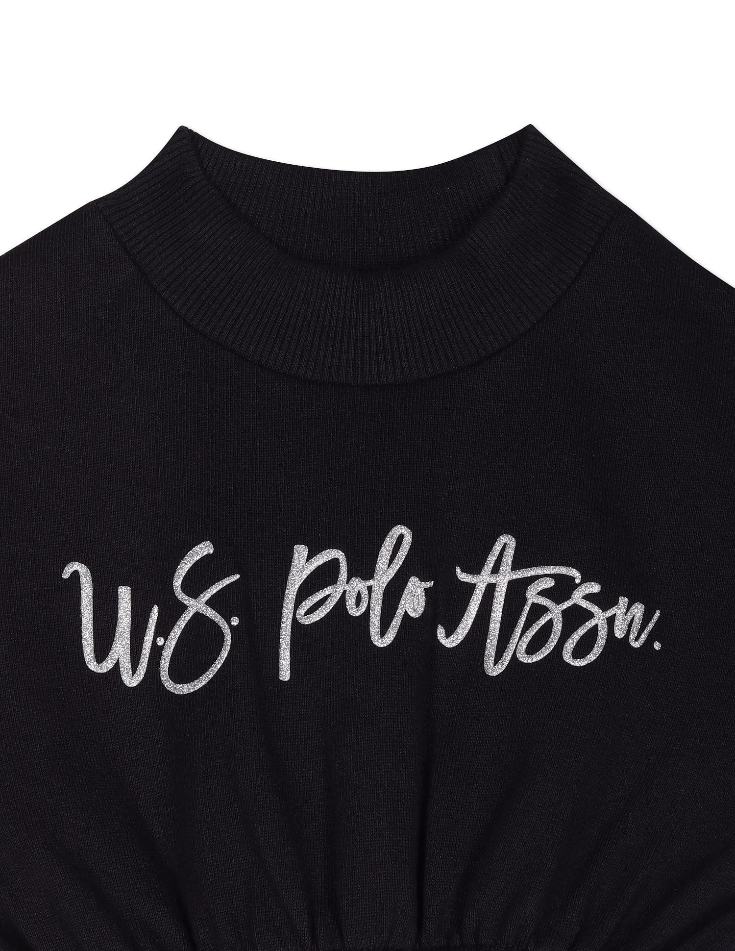 U.S. Polo Assn. Kids Brand Print Sweater Dress
