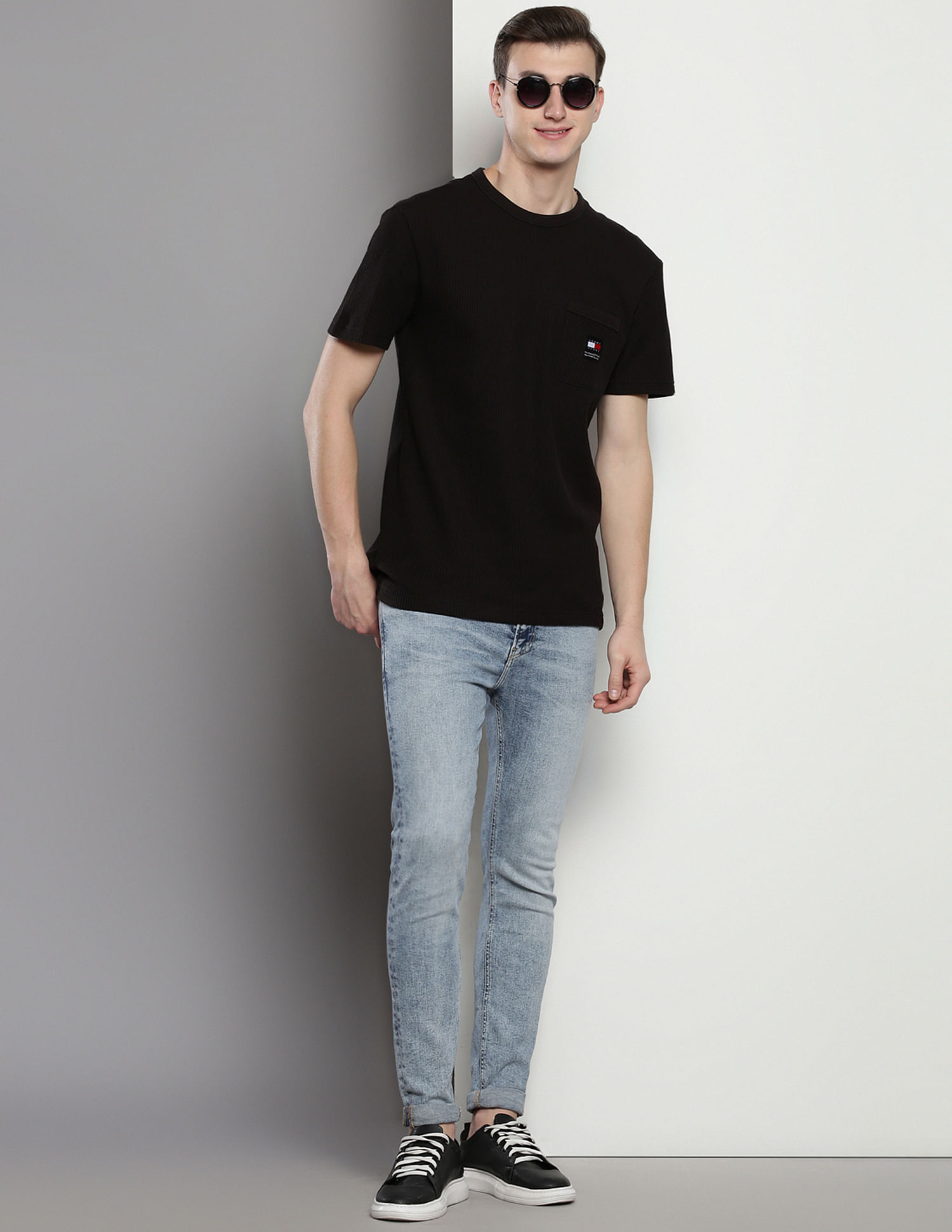 Tommy Hilfiger Regular Fit Waffle Knit T-Shirt
