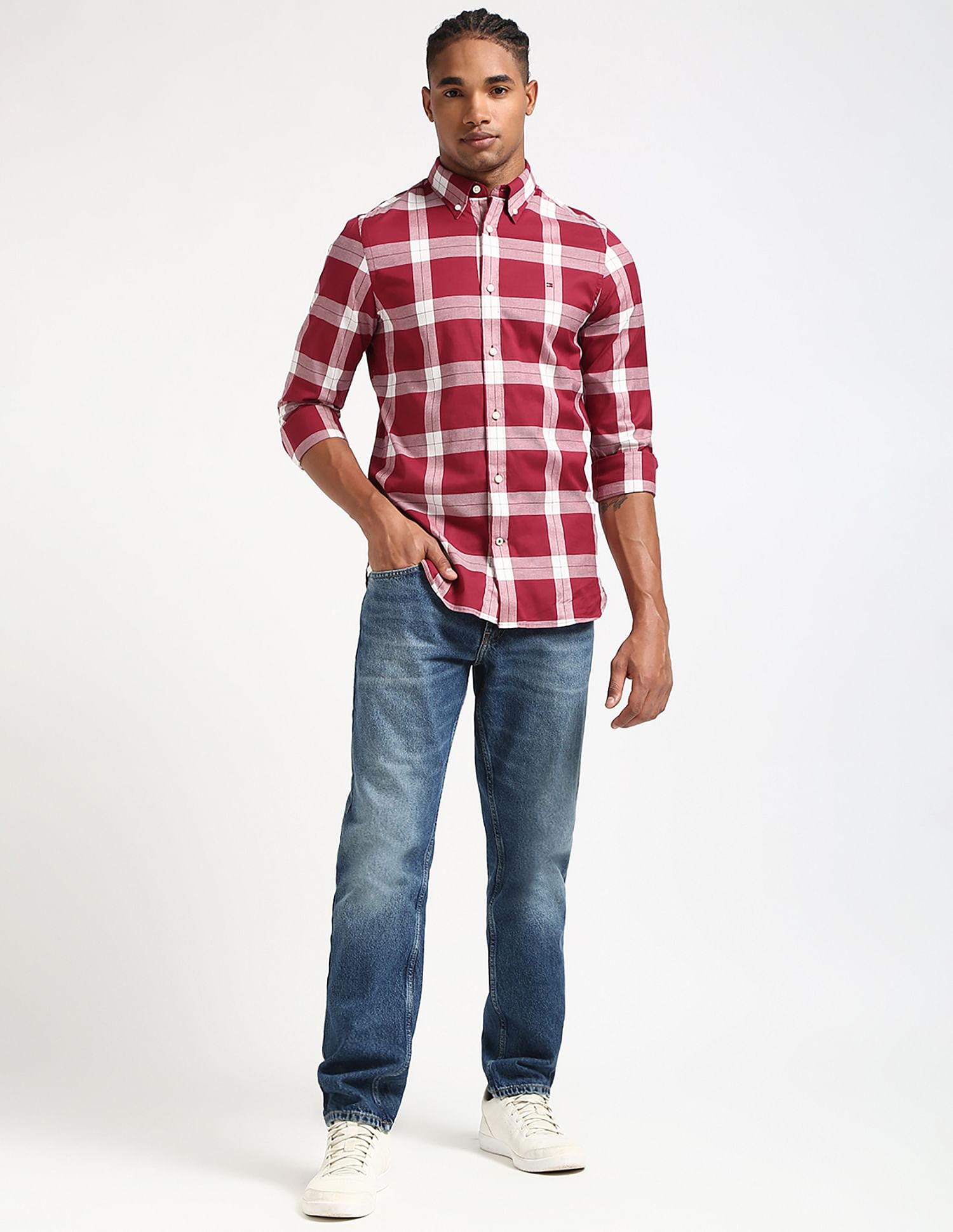 Tommy Hilfiger Harrington Poplin Plaid Shirt