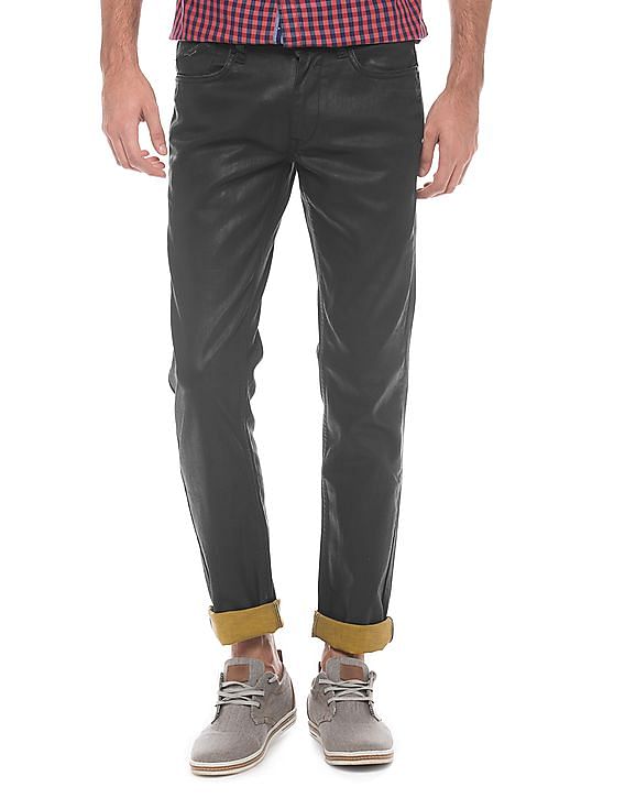 Buy Flying Machine Men Skinny Fit Coated Jeans - NNNOW.com