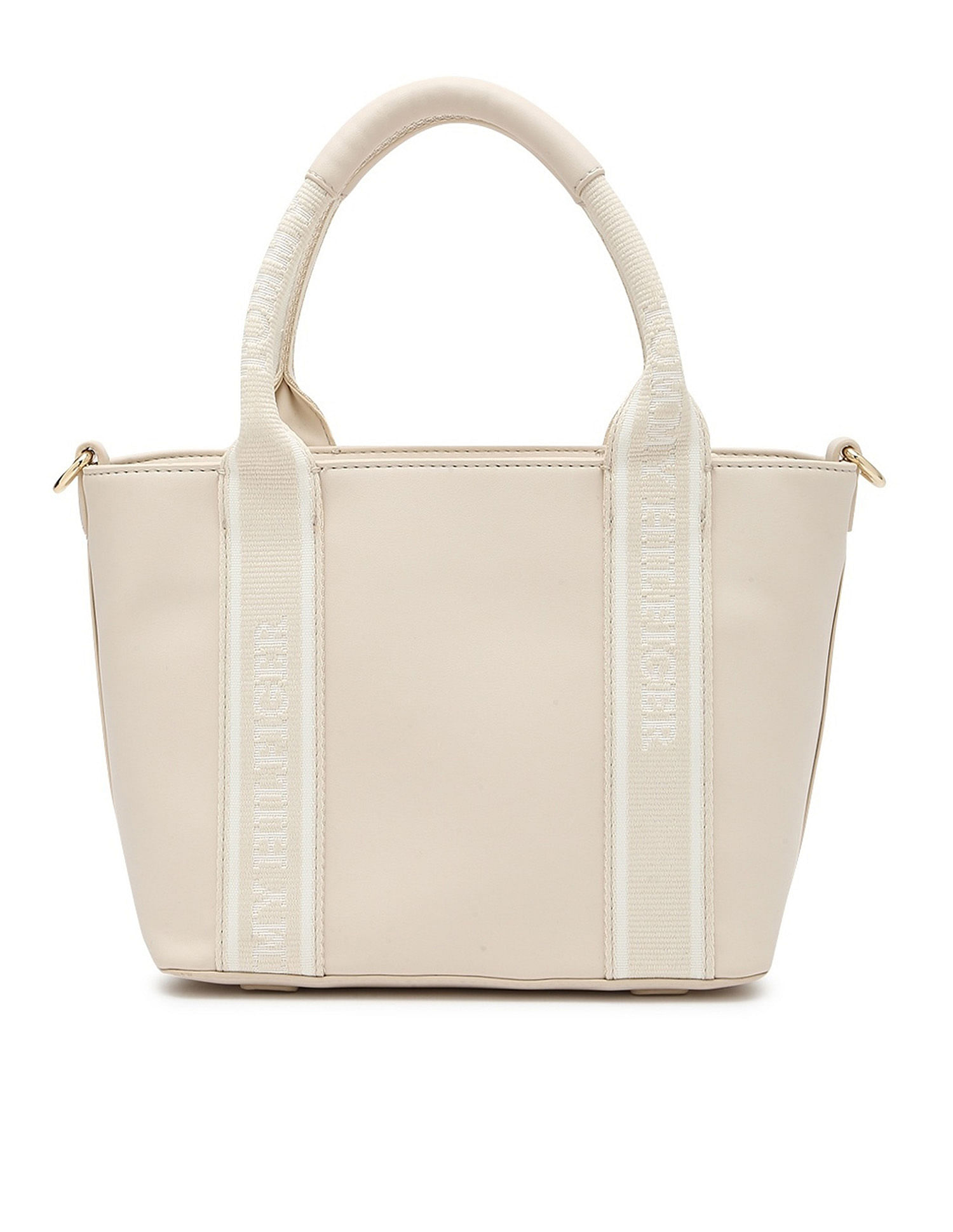 Tommy Hilfiger Solid Beige Pu Handbags