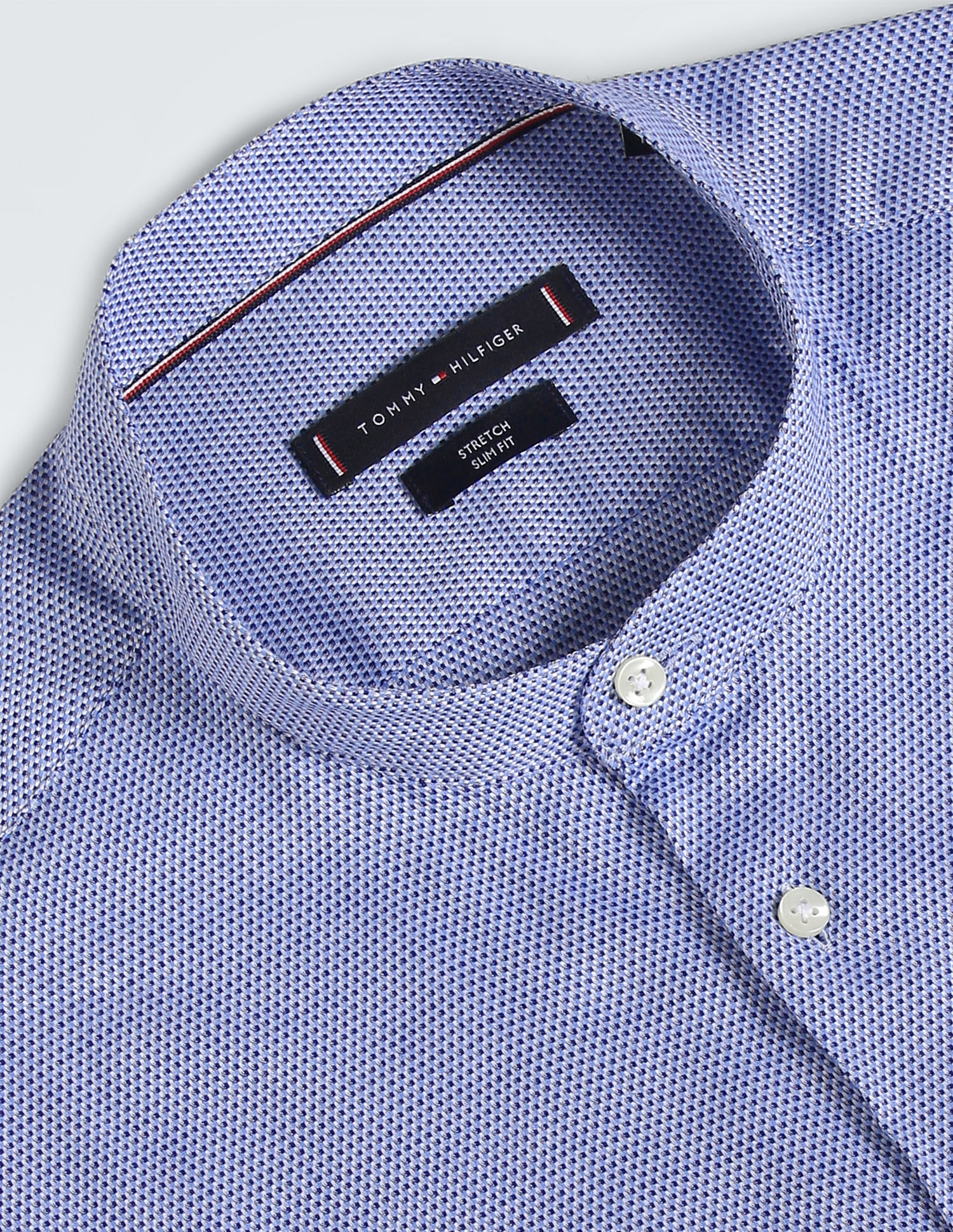Tommy Hilfiger Mandarin Collar Dobby Shirt