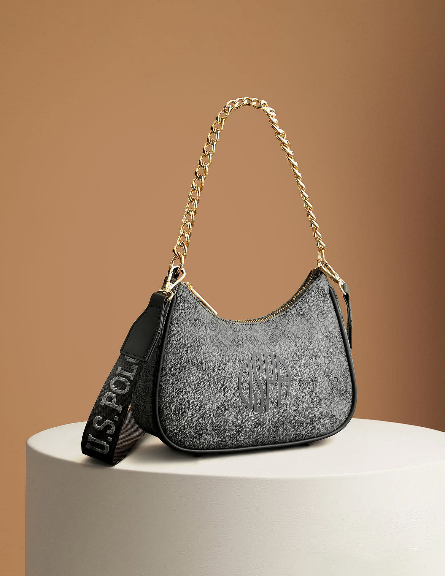 U.S. Polo Assn. Cathay Monogram Shoulder Bag