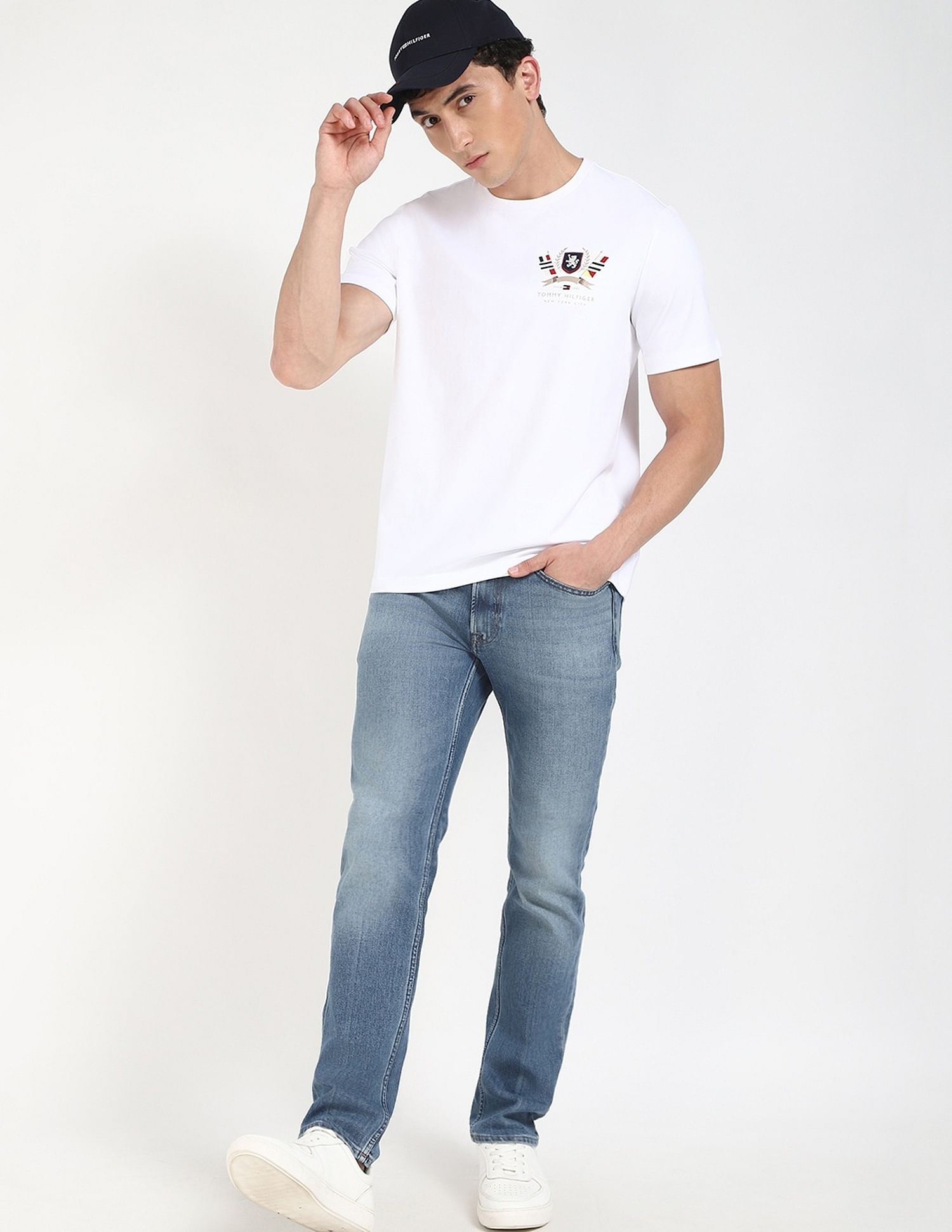 Tommy Hilfiger Embroidered Logo Regular-Fit Cotton T-Shirt