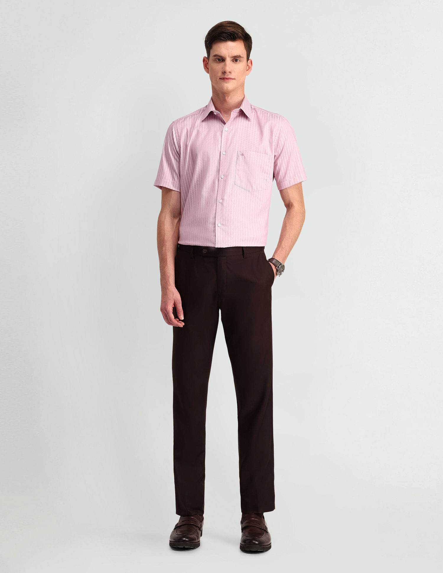 Arrow Vertical Stripes Liberty Classic Fit Shirt
