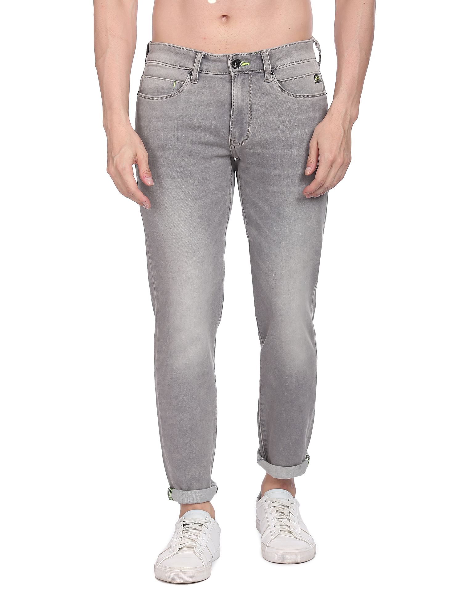 Flying Machine Stone Wash Michael Slim Tapered Fit F-Lite Jeans