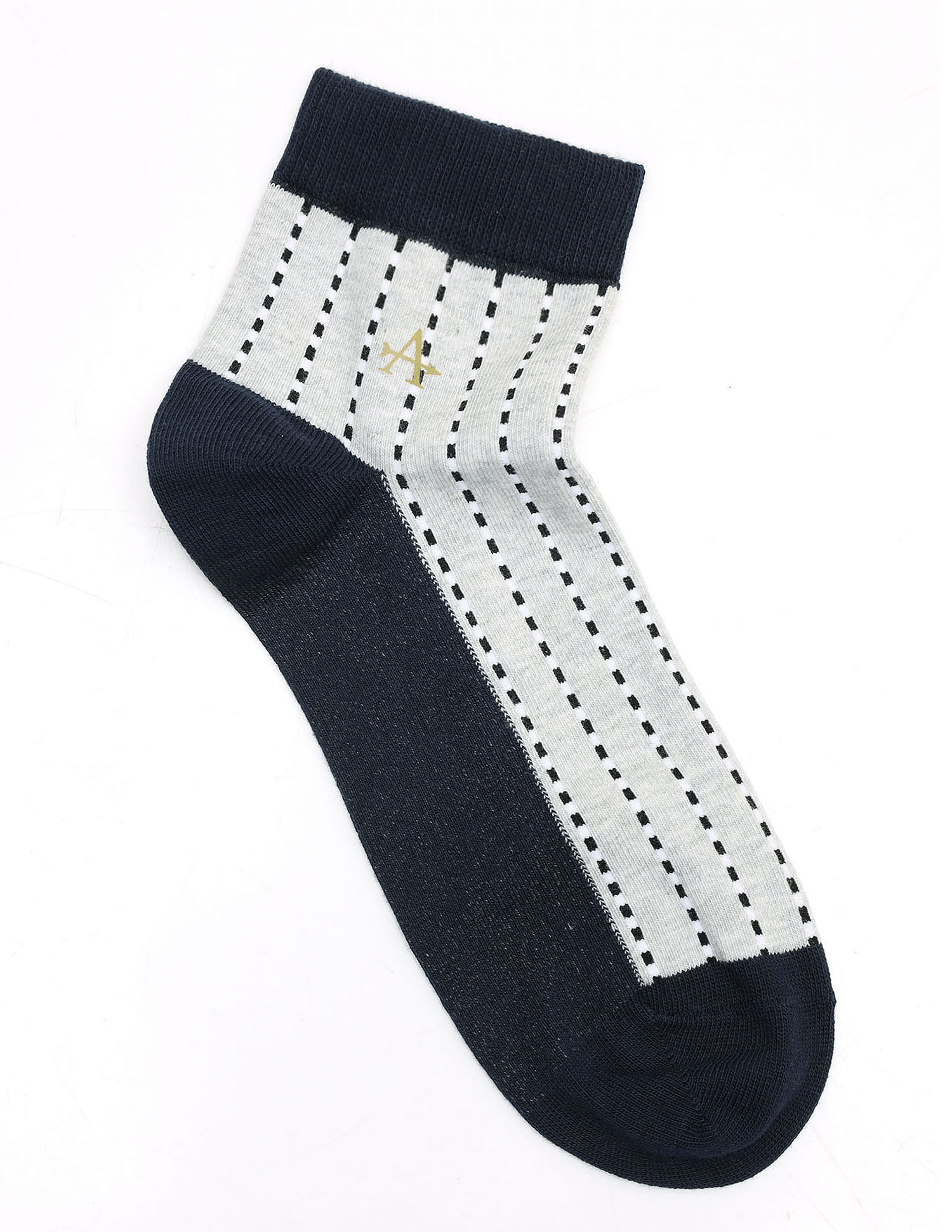 Arrow Mens Ankle Length Printed Cotton Socks - Pack Of 3