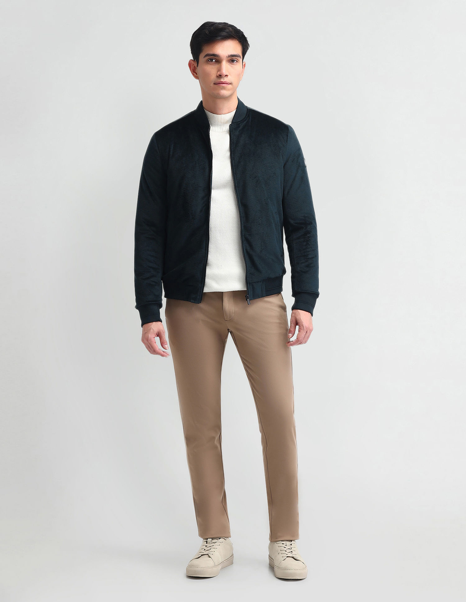 Arrow Sport Stand Neck Bomber Jacket