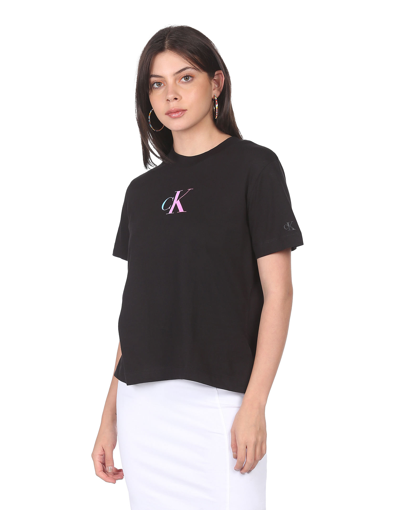 Calvin Klein Gradient Box Logo Short Sleeve T-Shirt