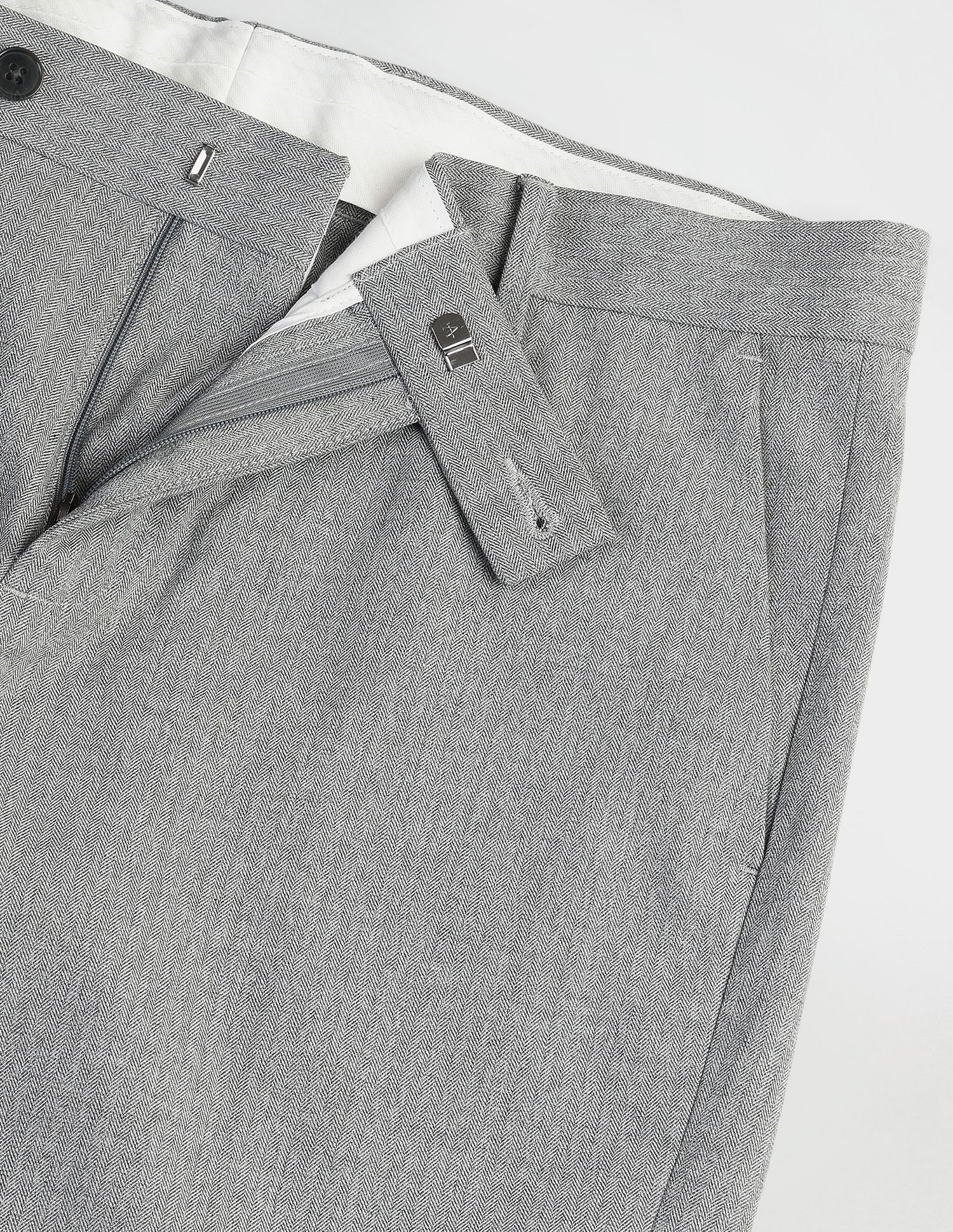 Arrow Tapered fit Herringbone Trousers