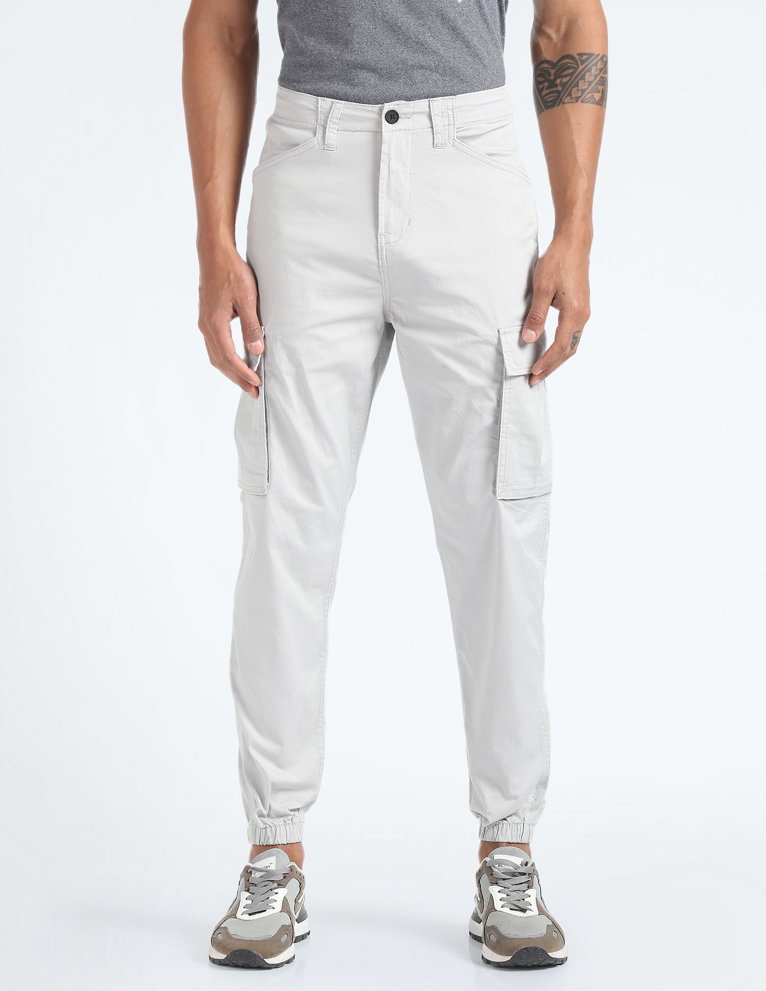 Flying Machine Slim Jogger Fit Cargo Trousers