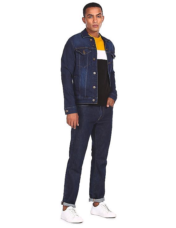 Flying machine blue sales denim jacket