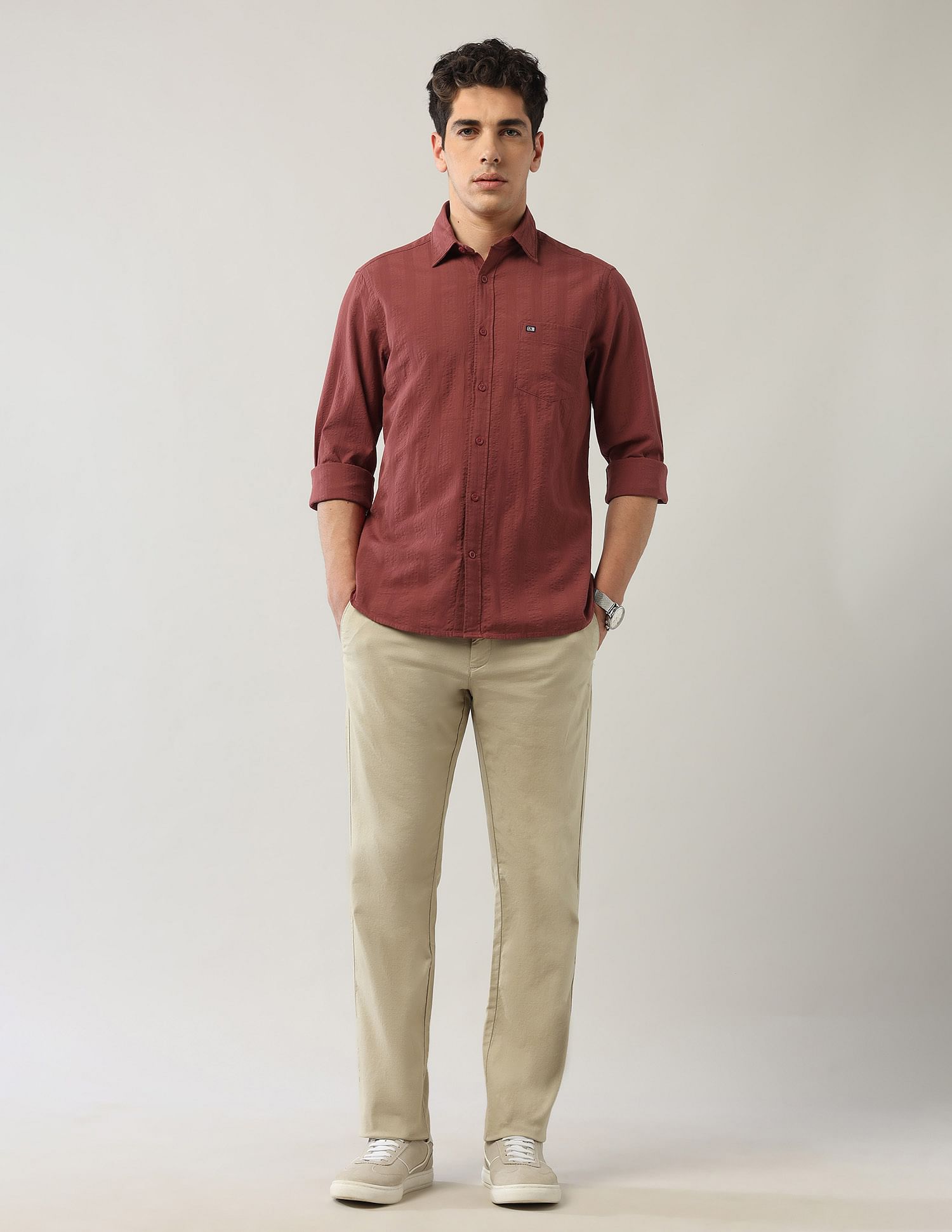 Arrow Sport Textured Regular Fit Shirt