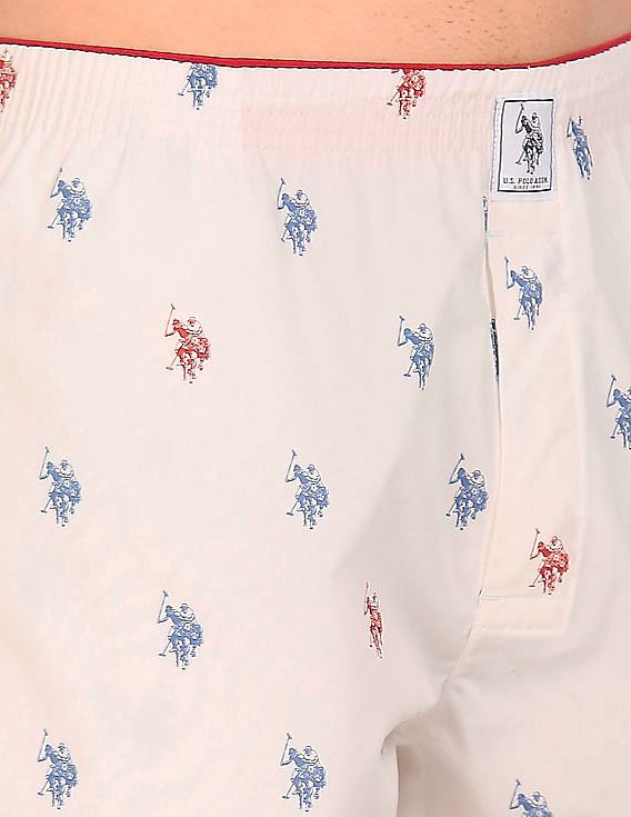 USPA Innerwear Signature Logo Print Cotton I710 Boxers - Pack Of 1