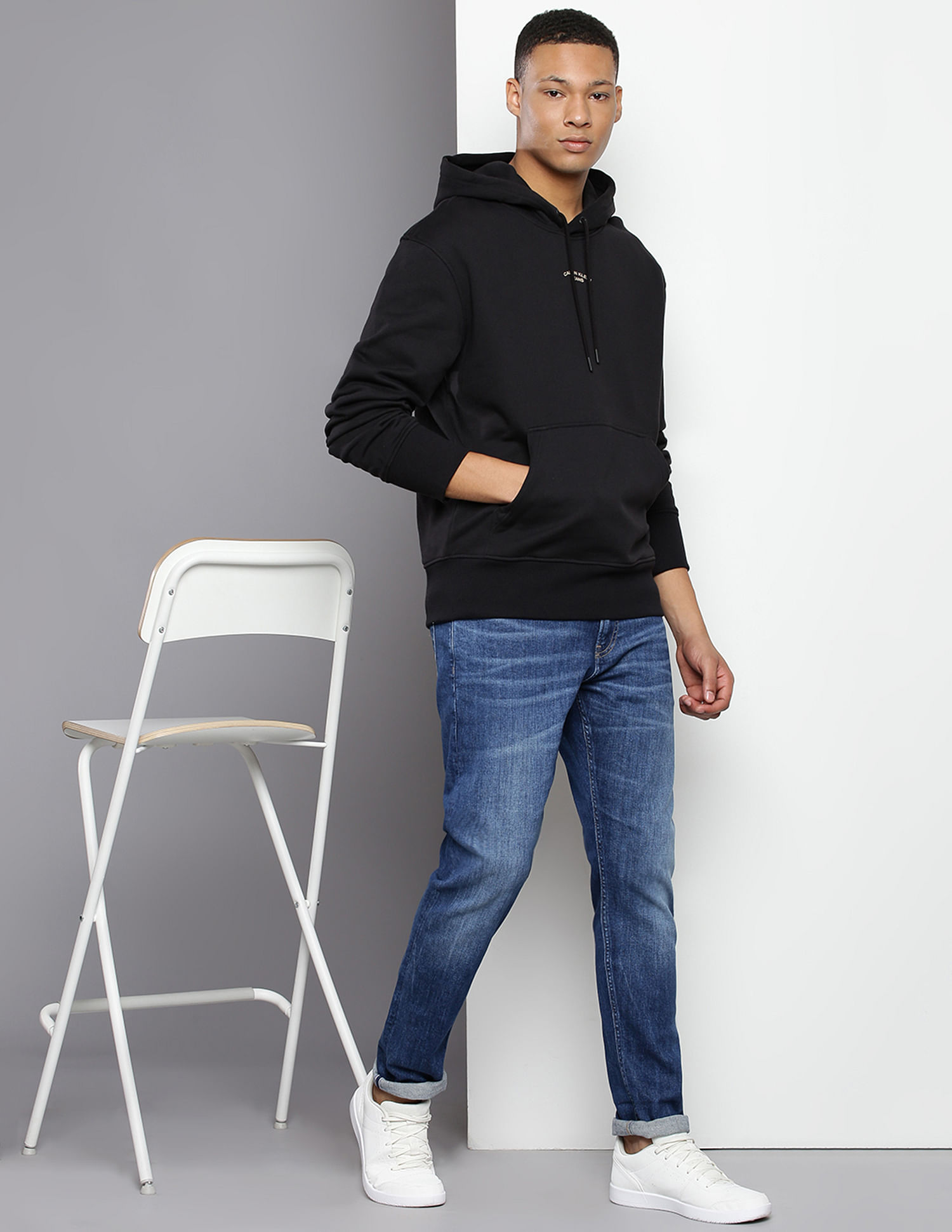 Calvin Klein Curve Graphic Hooded Sweatshirt