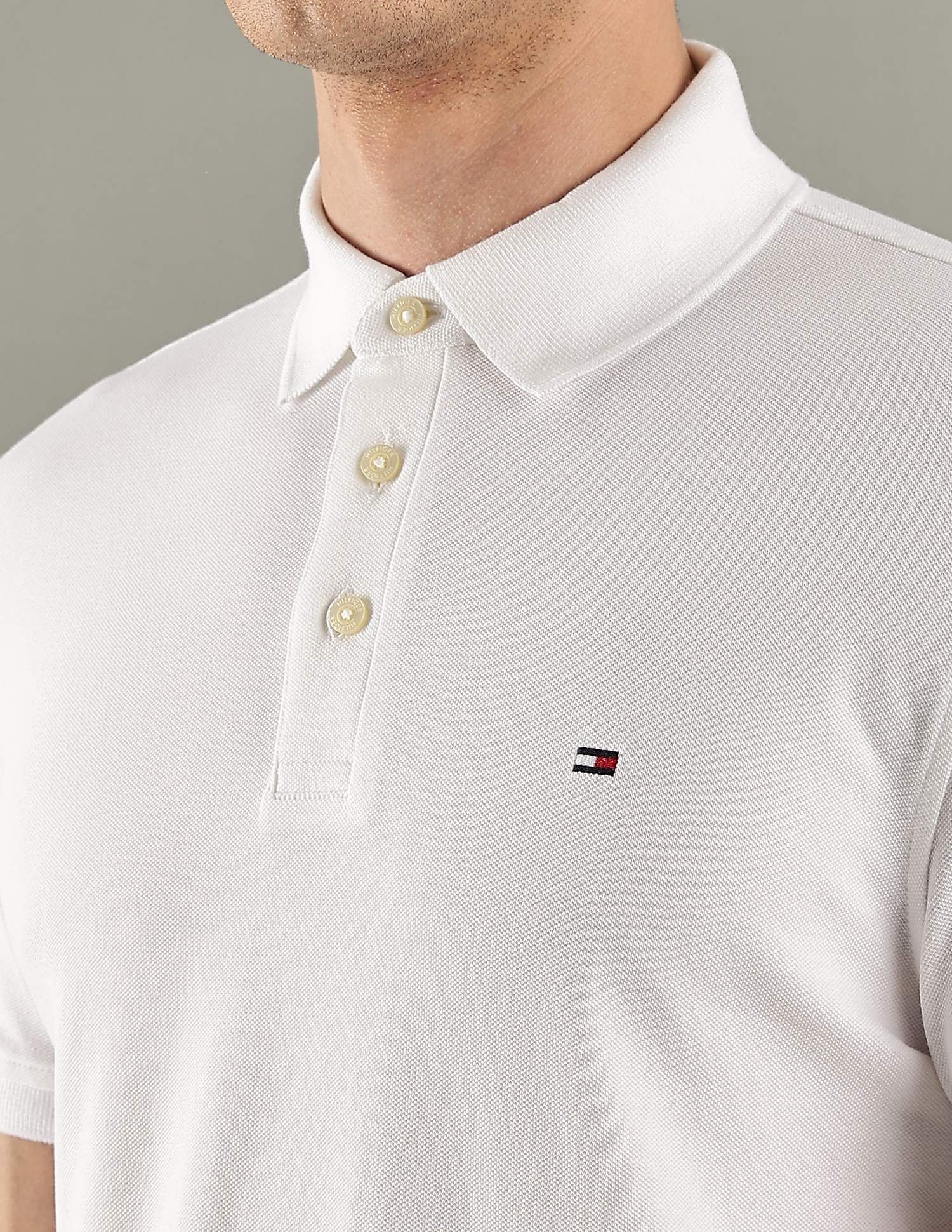 Tommy Hilfiger Solid Slim-Fit Cotton Polo T-Shirt