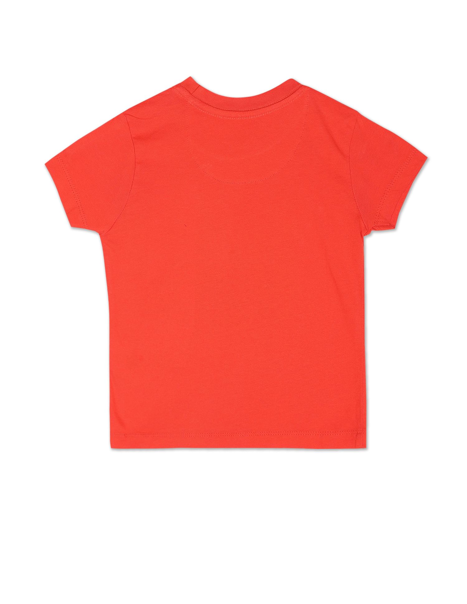 U.S. Polo Assn. Kids Boys Graphic Print Crew Neck T-Shirt