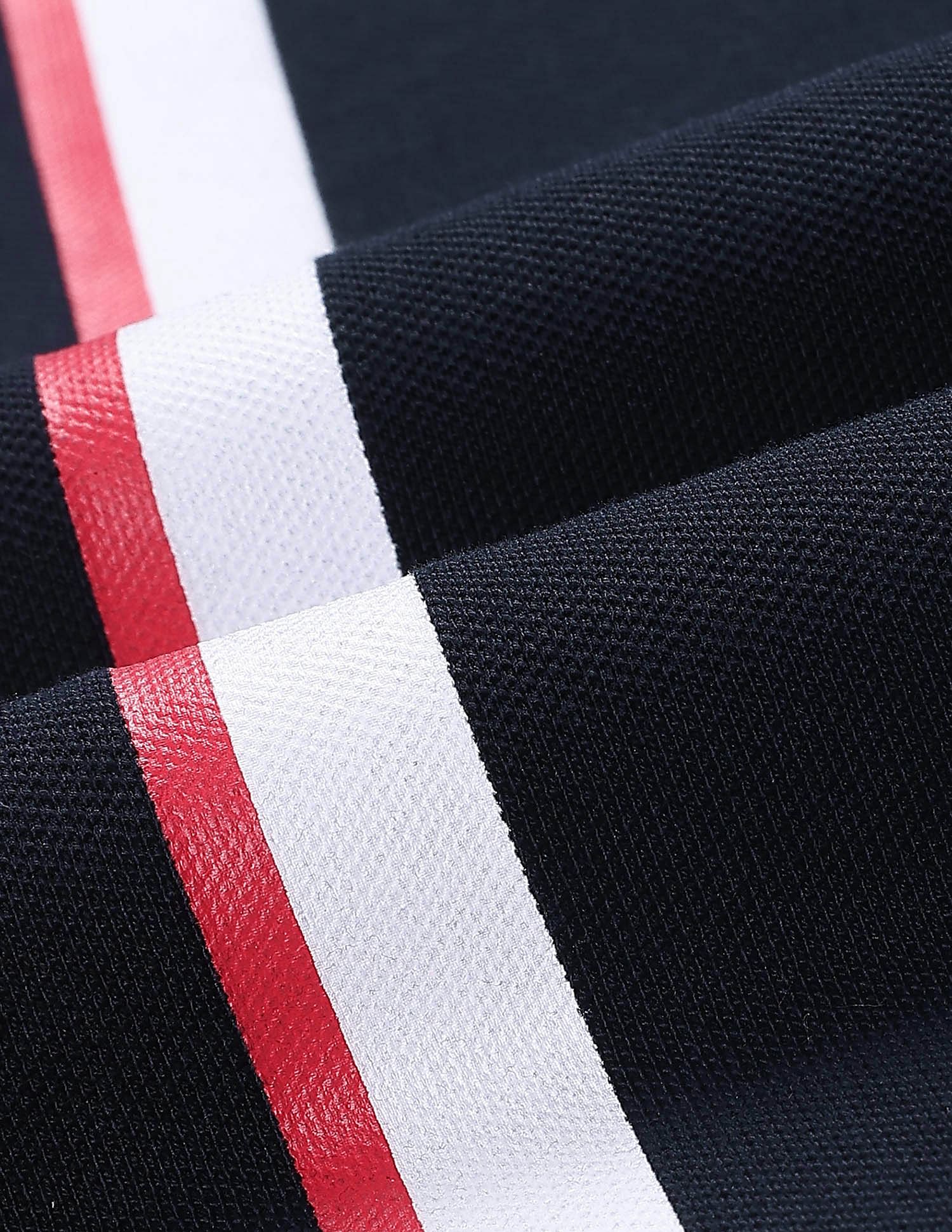 U.S. Polo Assn. Kids Boys Vertical Striped Regular Polo Shirt