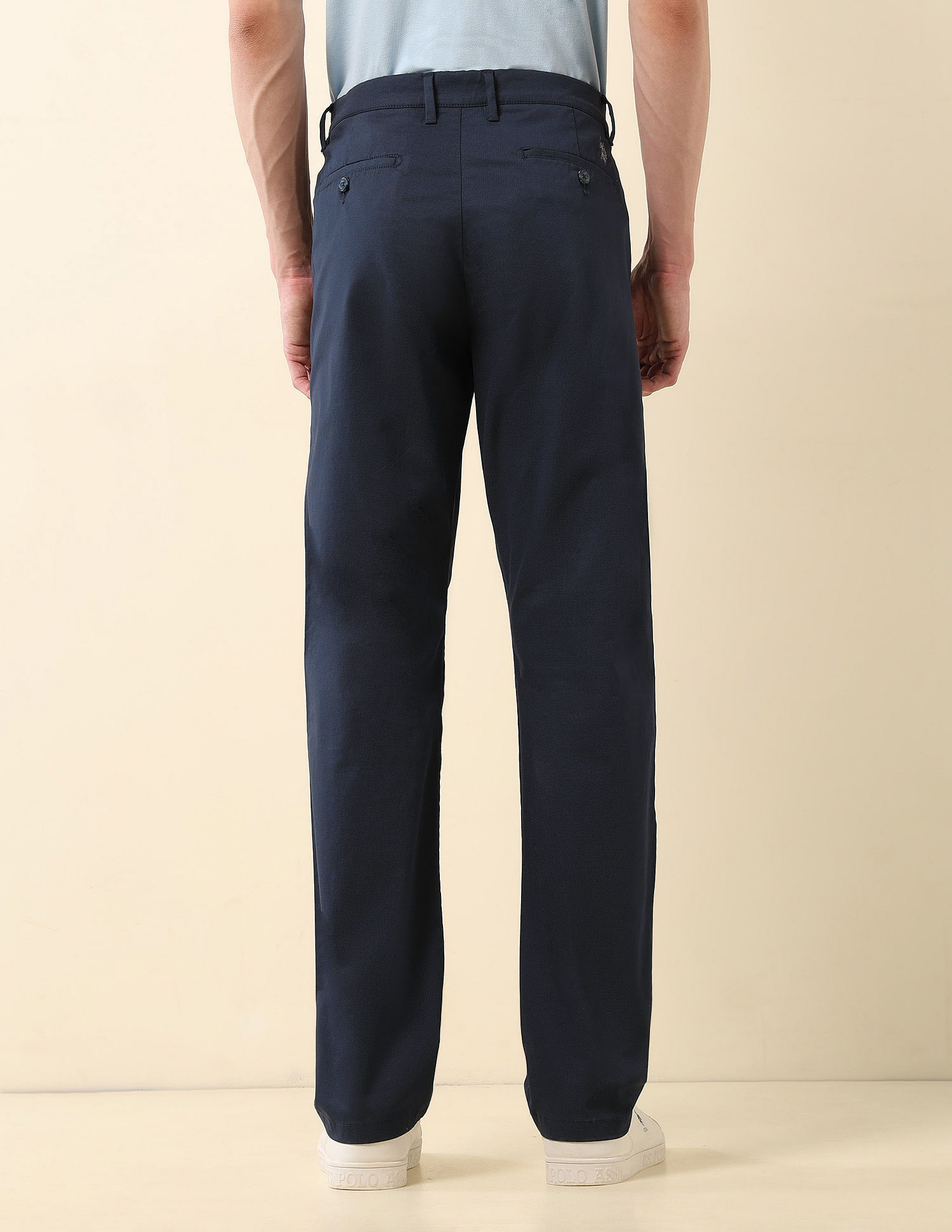U.S. Polo Assn. Textured Riley Straight Fit Trousers