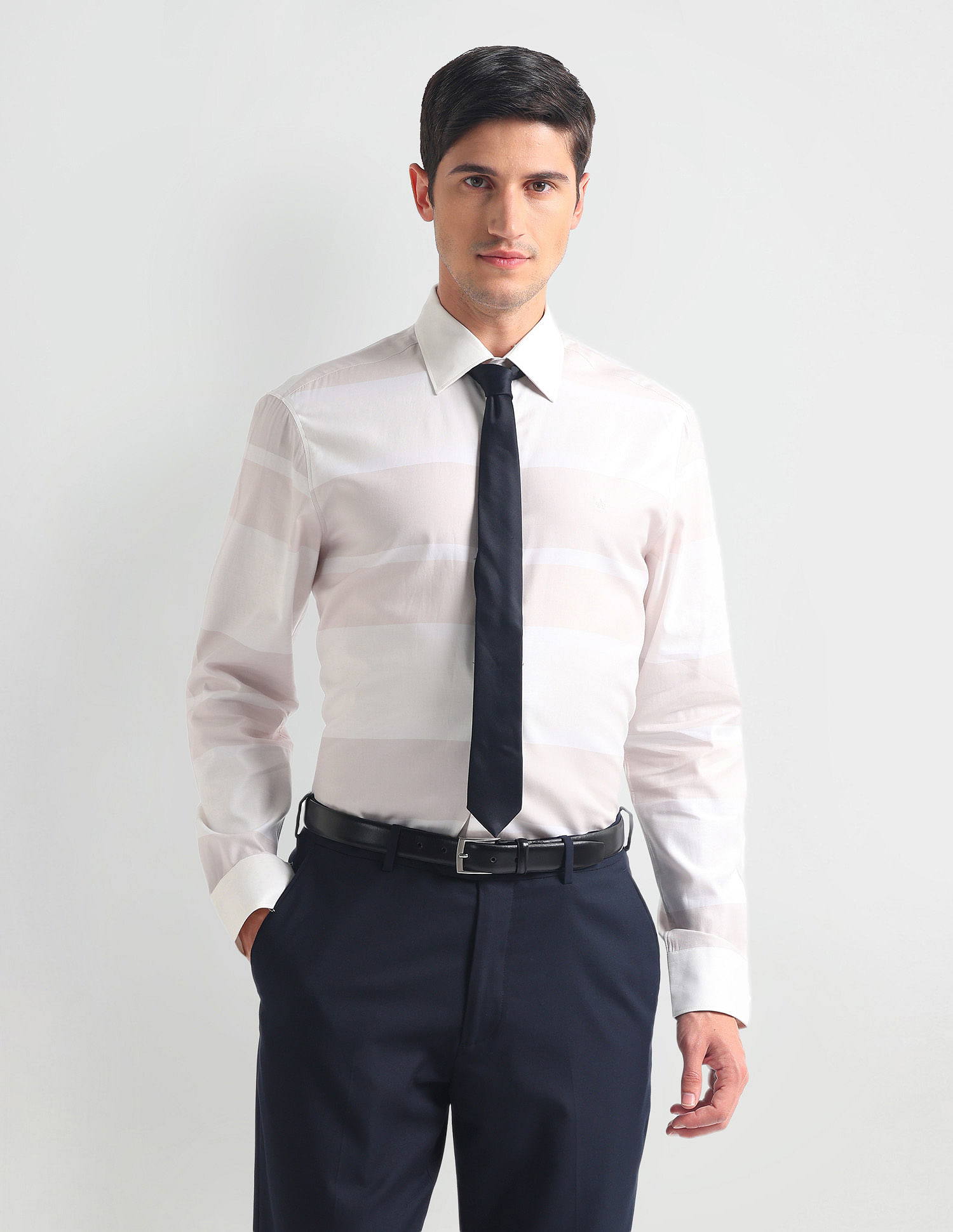 Arrow Pure Cotton Stripe 1851 Shirt