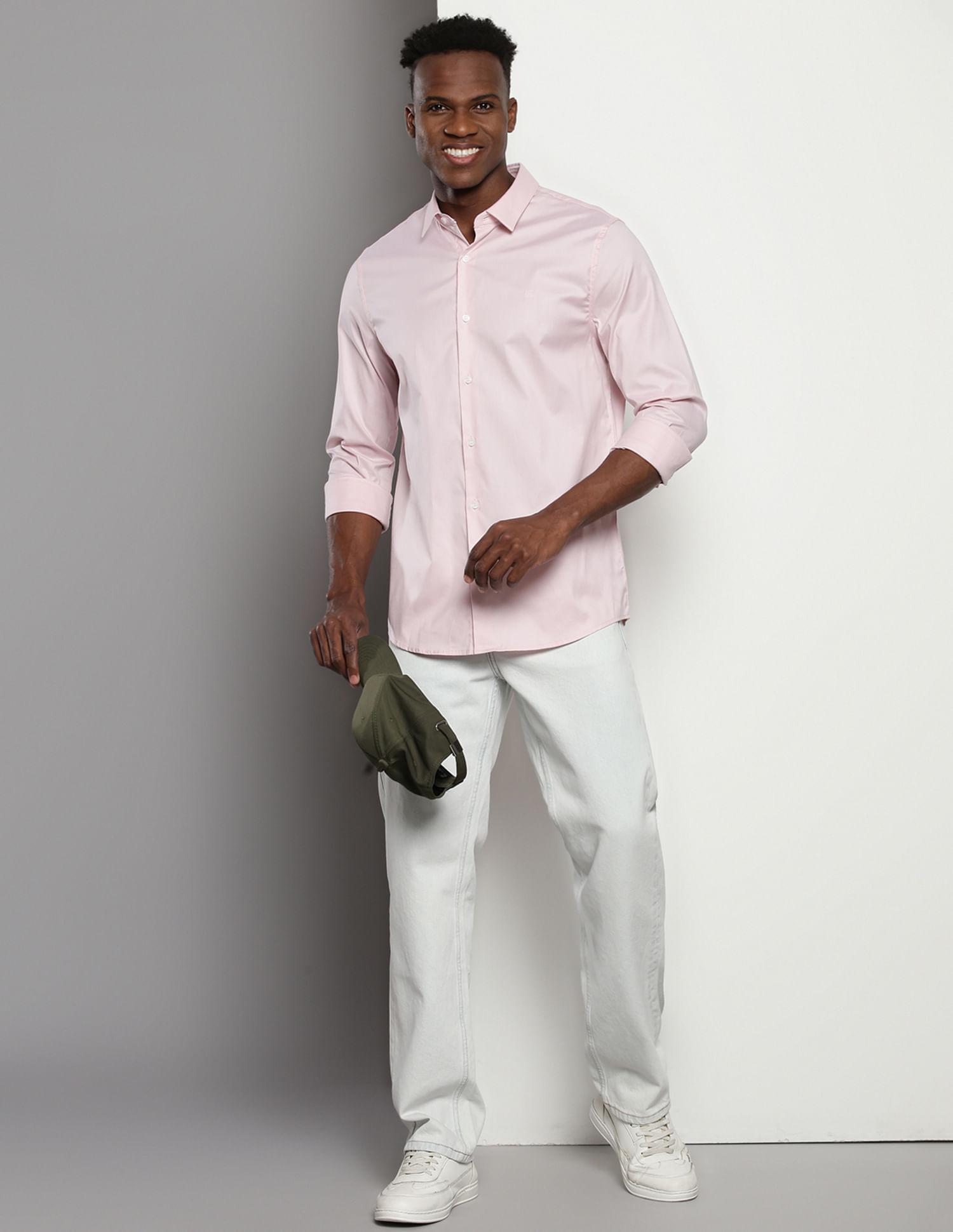 Calvin Klein Pinpoint Oxford Stretch Shirt