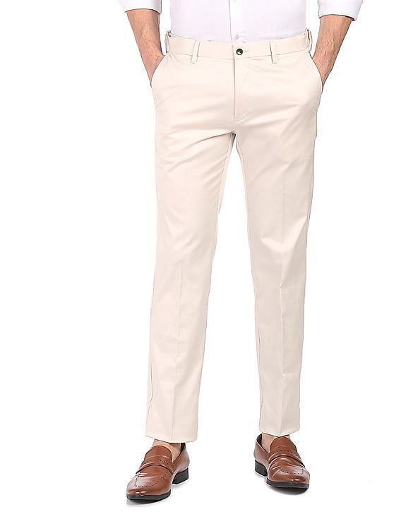 Republic Of Curves | Off White Formal Pants | Straight Pants | Office Pants  | Women