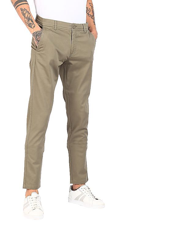 Buy Ruggers Brown Urban Slim Fit Solid Trousers  NNNOWcom