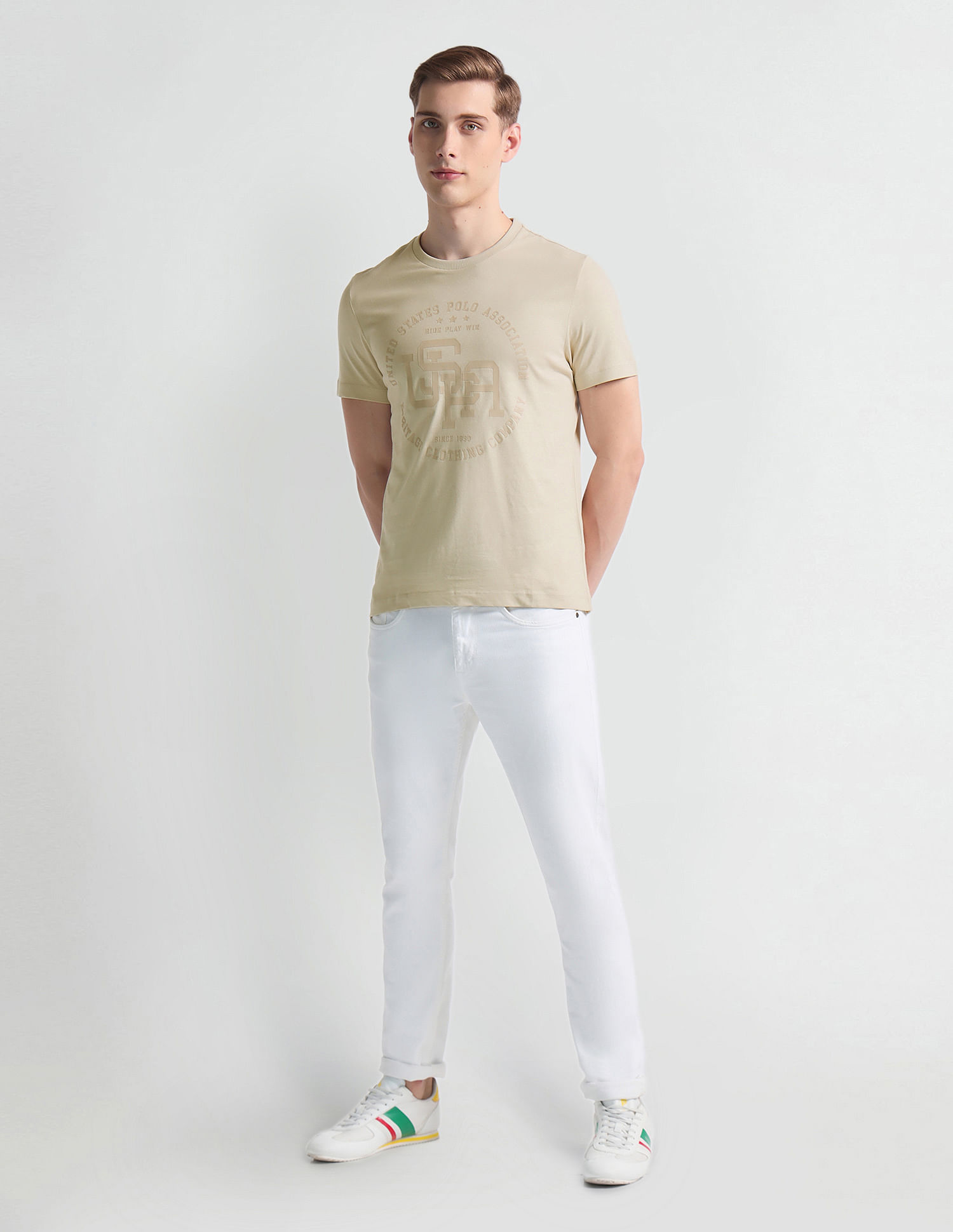 U.S. Polo Assn. Denim Co. Tonal Branding Heathered T-Shirt