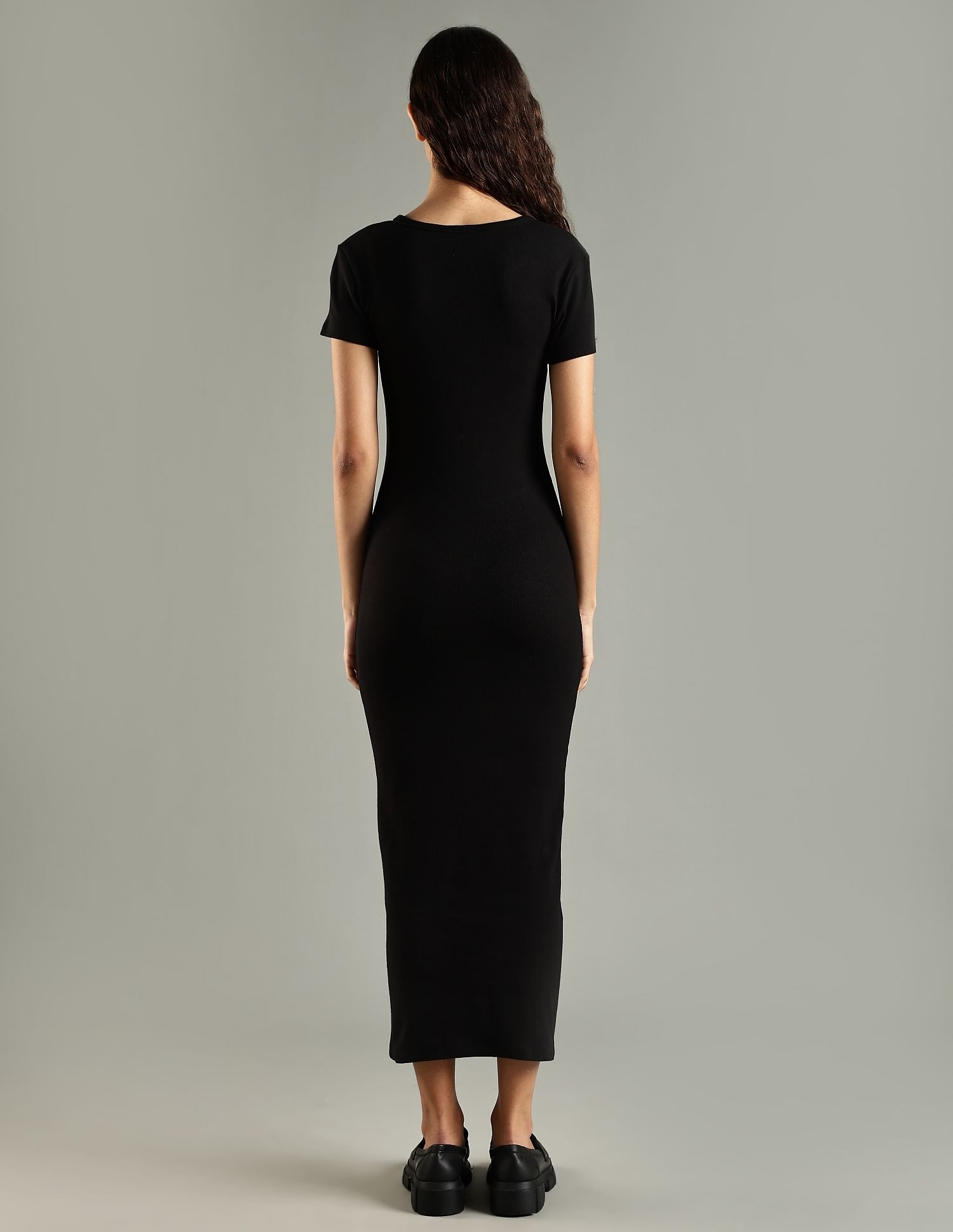 Tommy Hilfiger Cotton Crew Neck Bodycon Dress