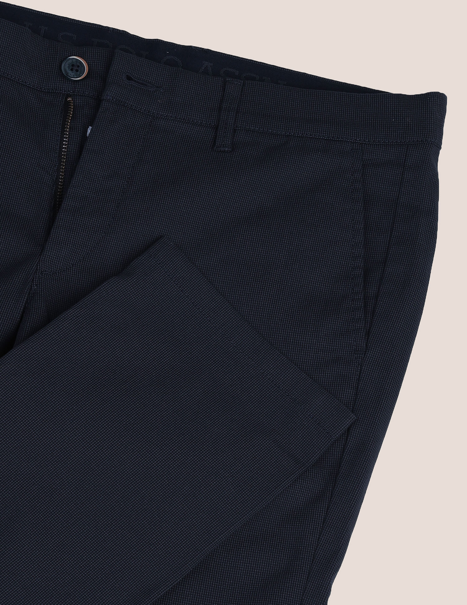 U.S. Polo Assn. Geometric Print Slim Twill Trousers