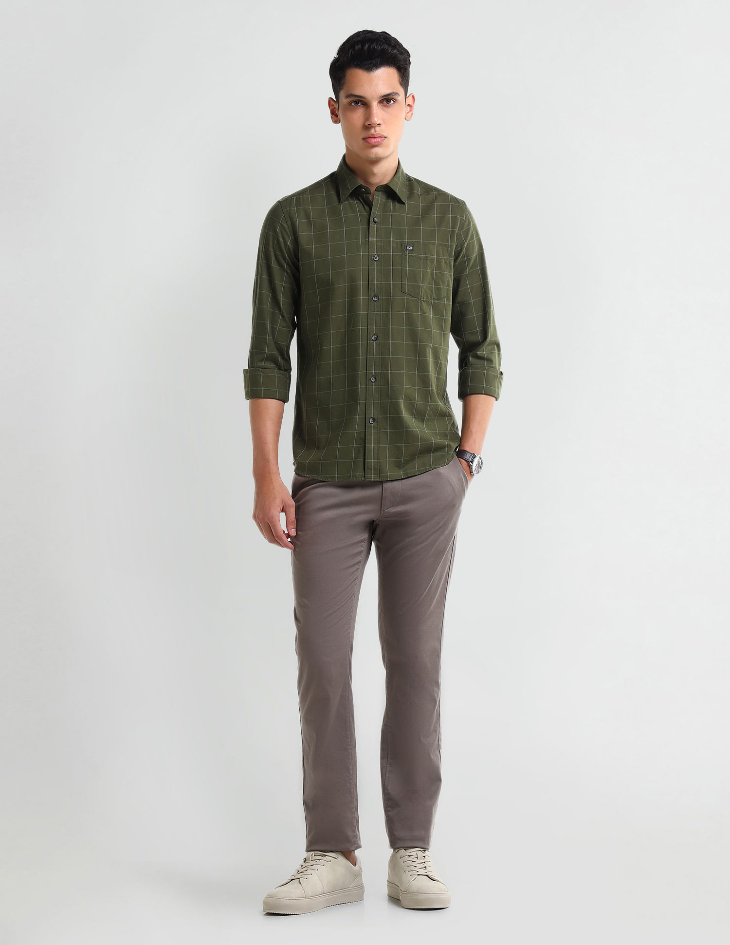 Arrow Sport Manhattan Slim Fit Dobby Shirt