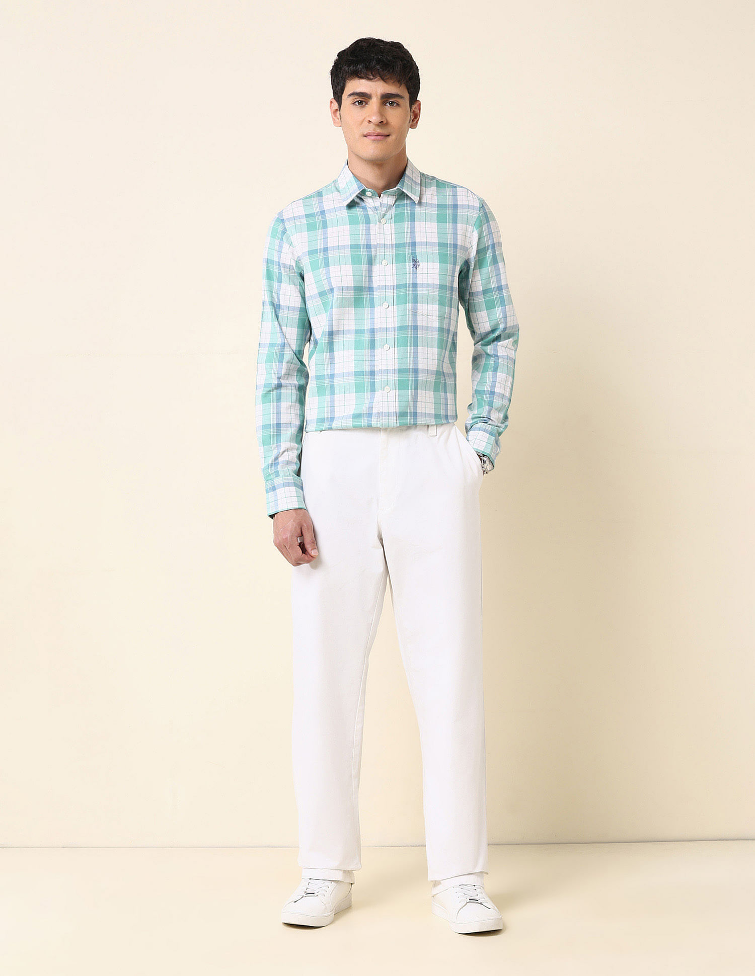 U.S. Polo Assn. Tartan Checked Tailored Fit Shirt