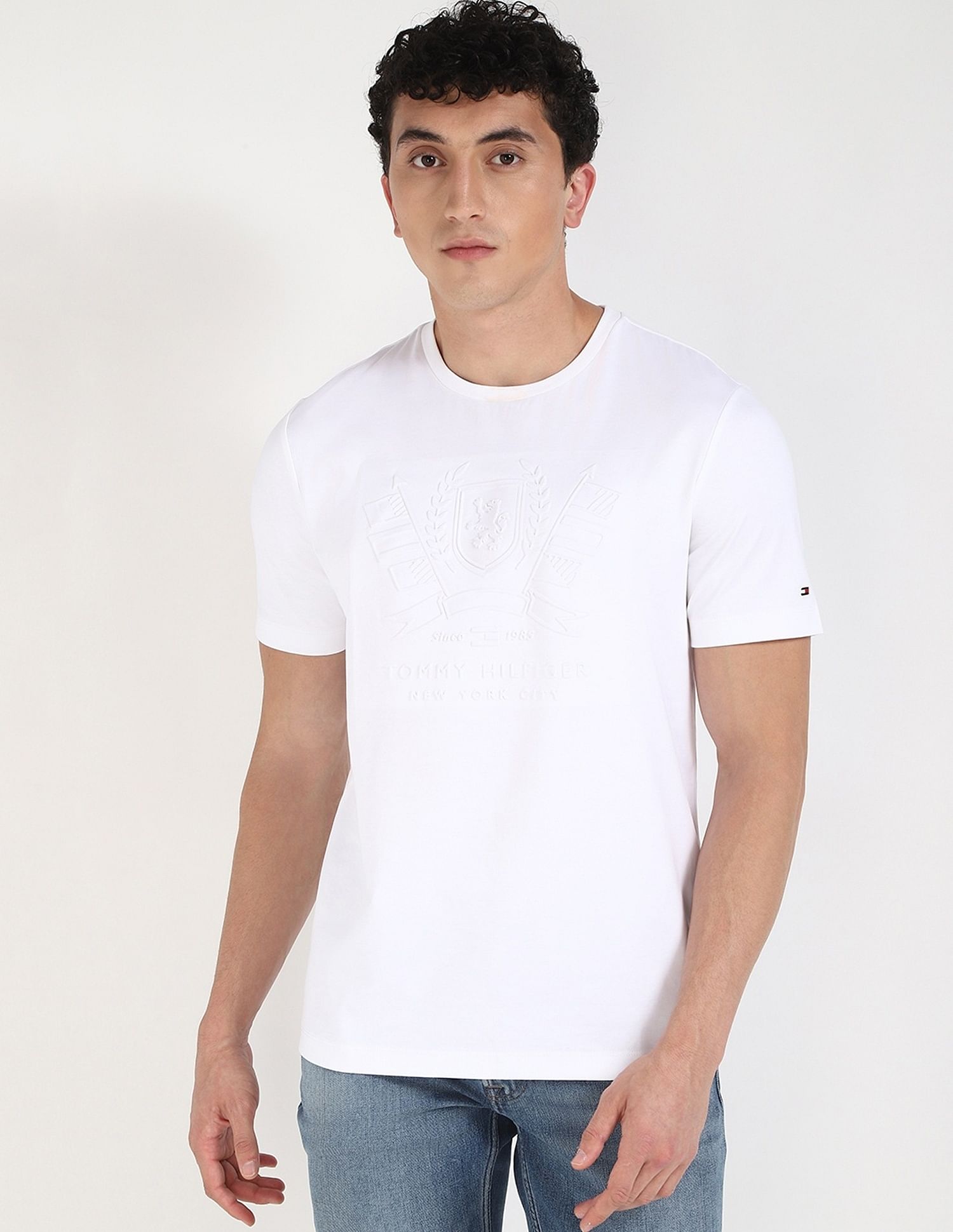 Tommy Hilfiger Logo Regular-Fit Cotton T-Shirt