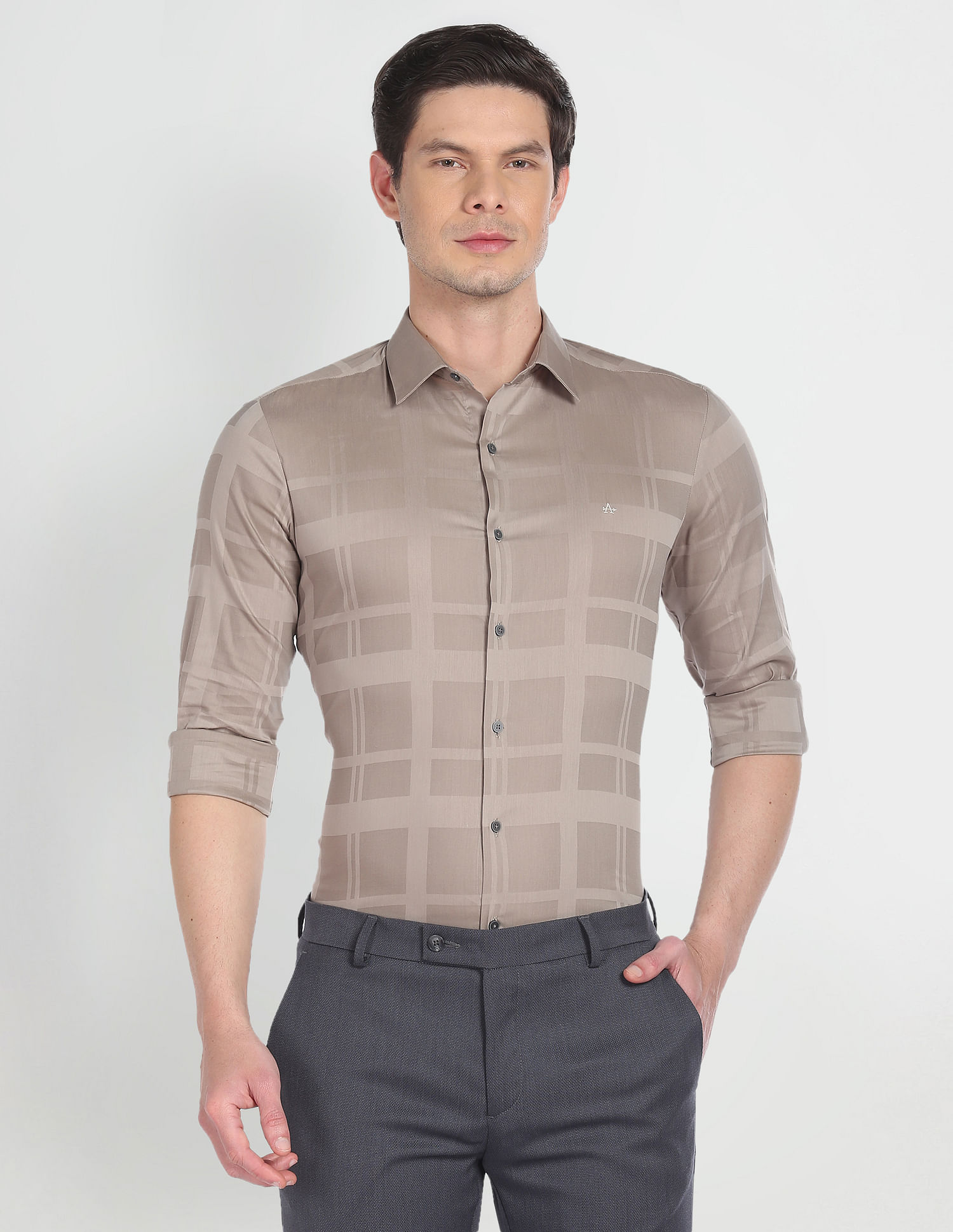 Arrow Newyork Super Slim Fit Check Shirt