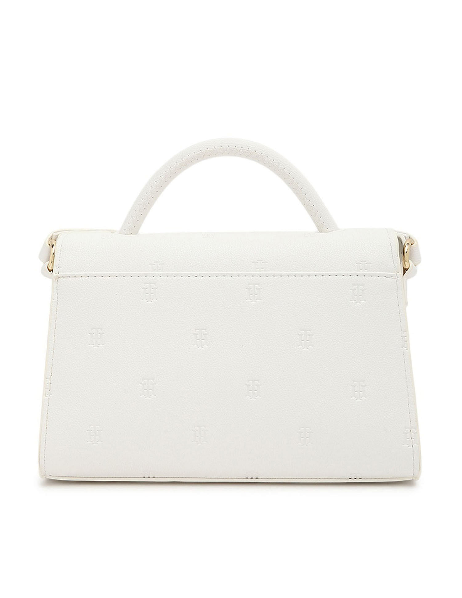 Tommy Hilfiger Textured White PU Sling Bag