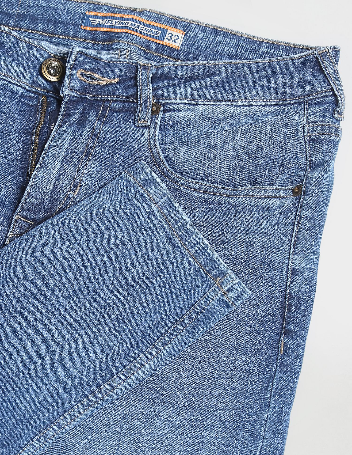 Flying Machine Jackson Skinny Fit Stone Wash Jeans