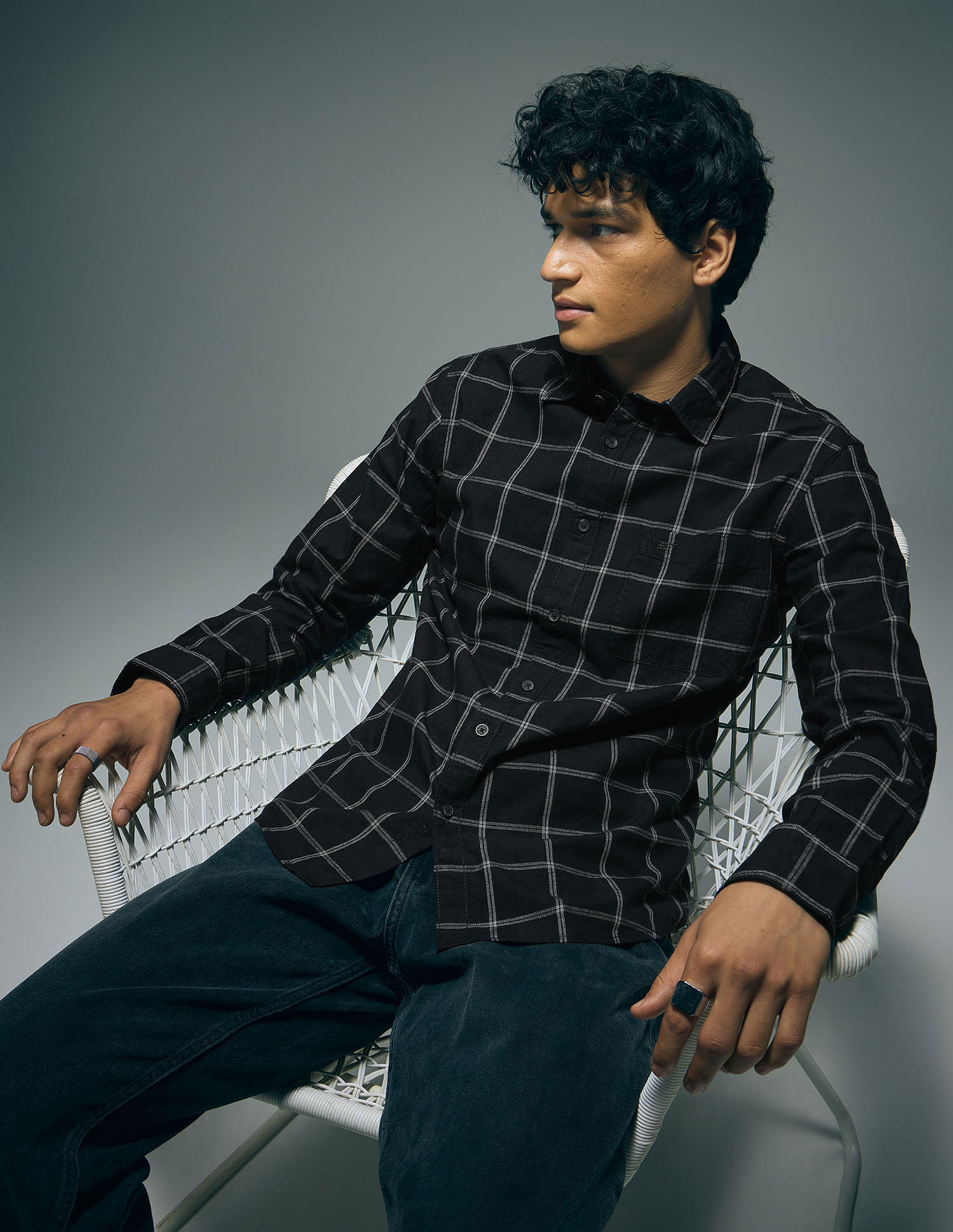 Flying Machine Slim Fit Essentials Shirt