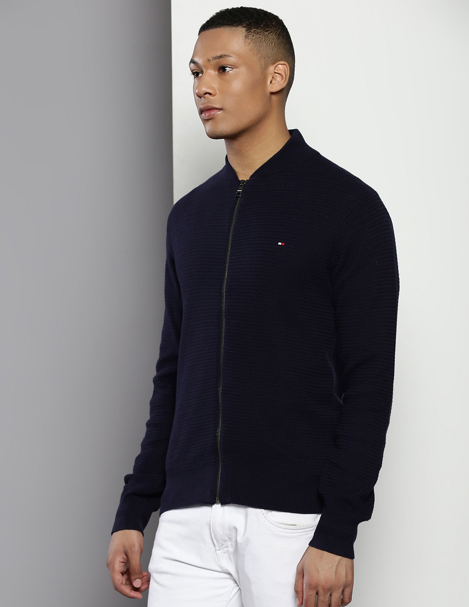 Tommy Hilfiger Textured Cotton Sweater