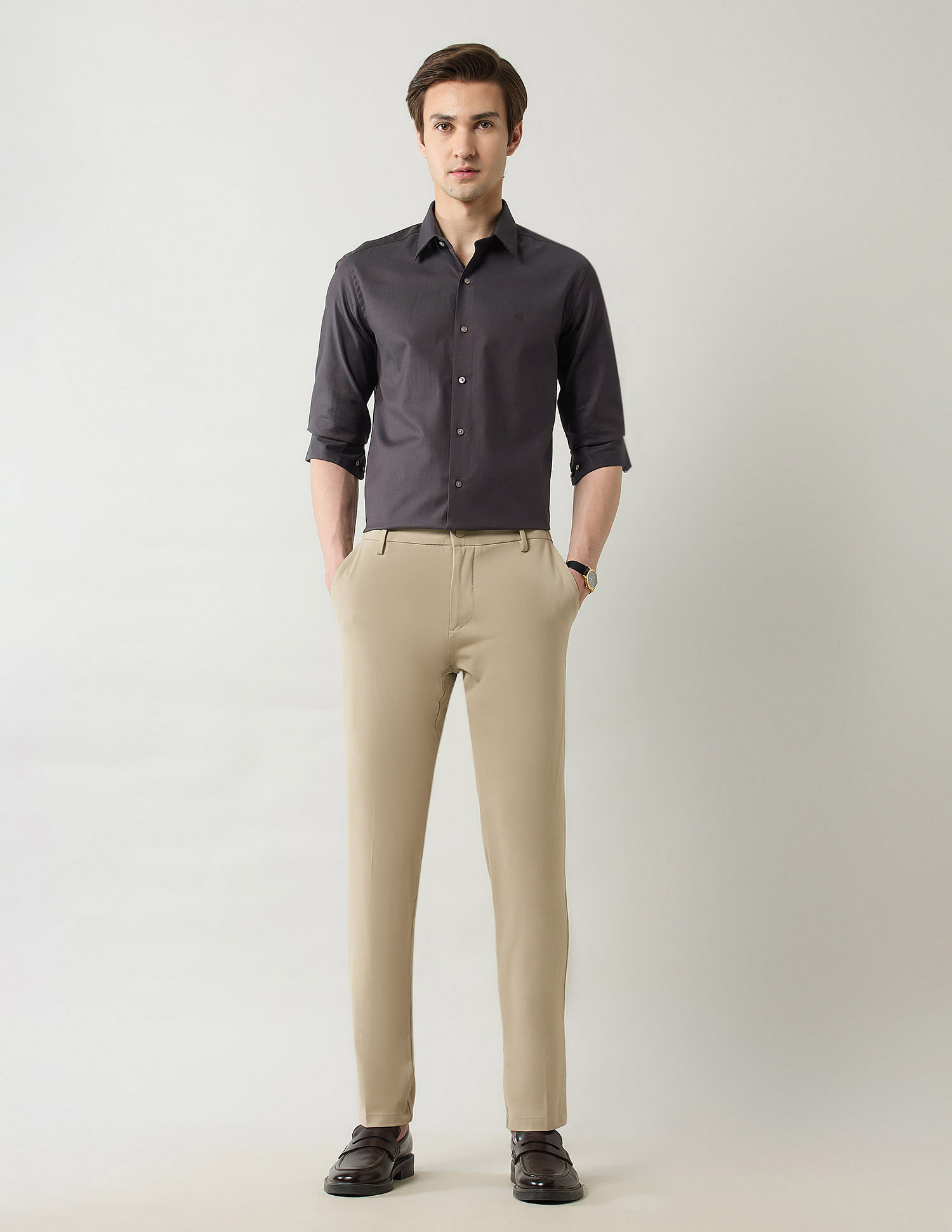 Arrow Newyork Pure Cotton Textured Shirt