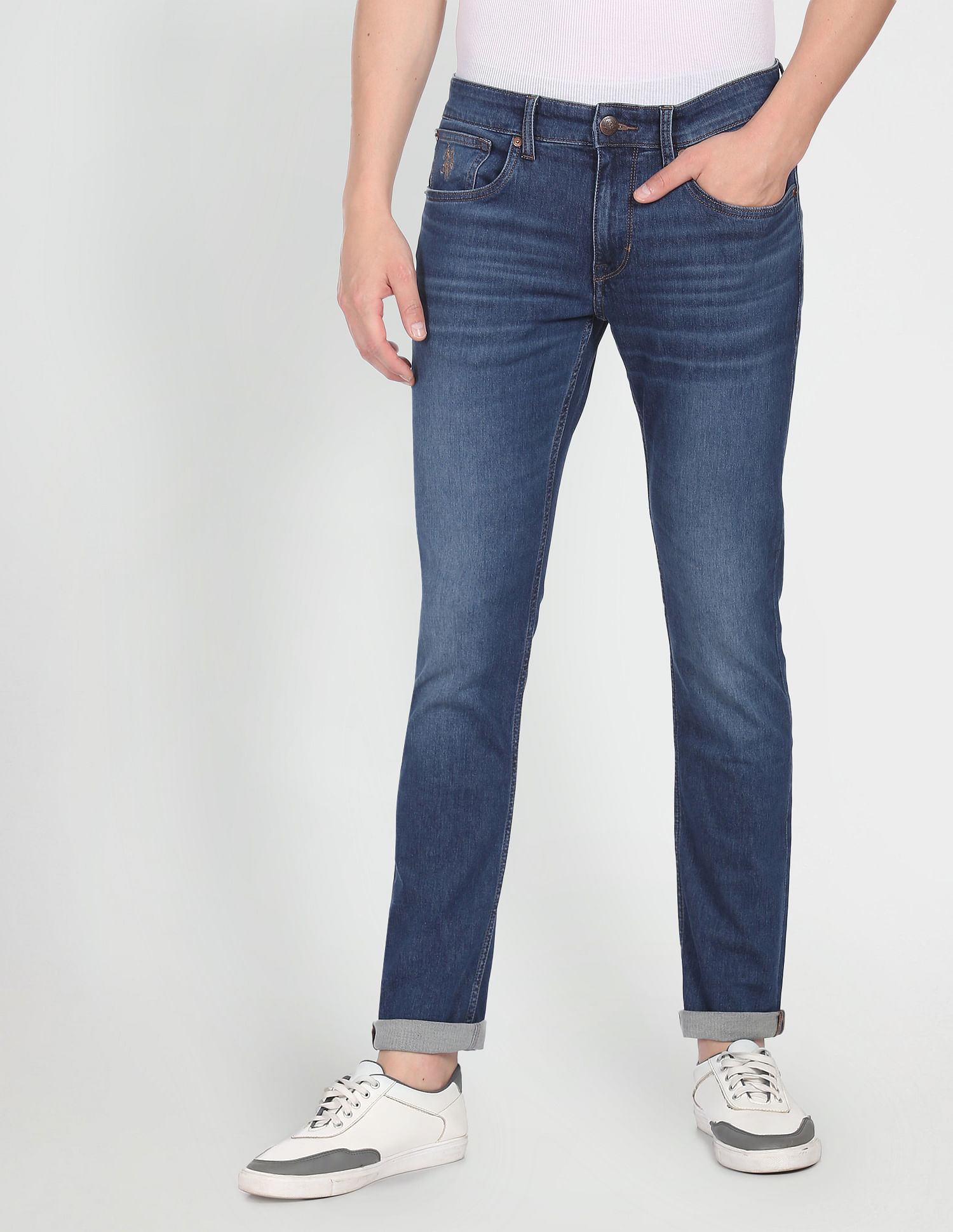 U.S. Polo Assn. Denim Co. Brandon Slim Tapered Fit Blue Jeans