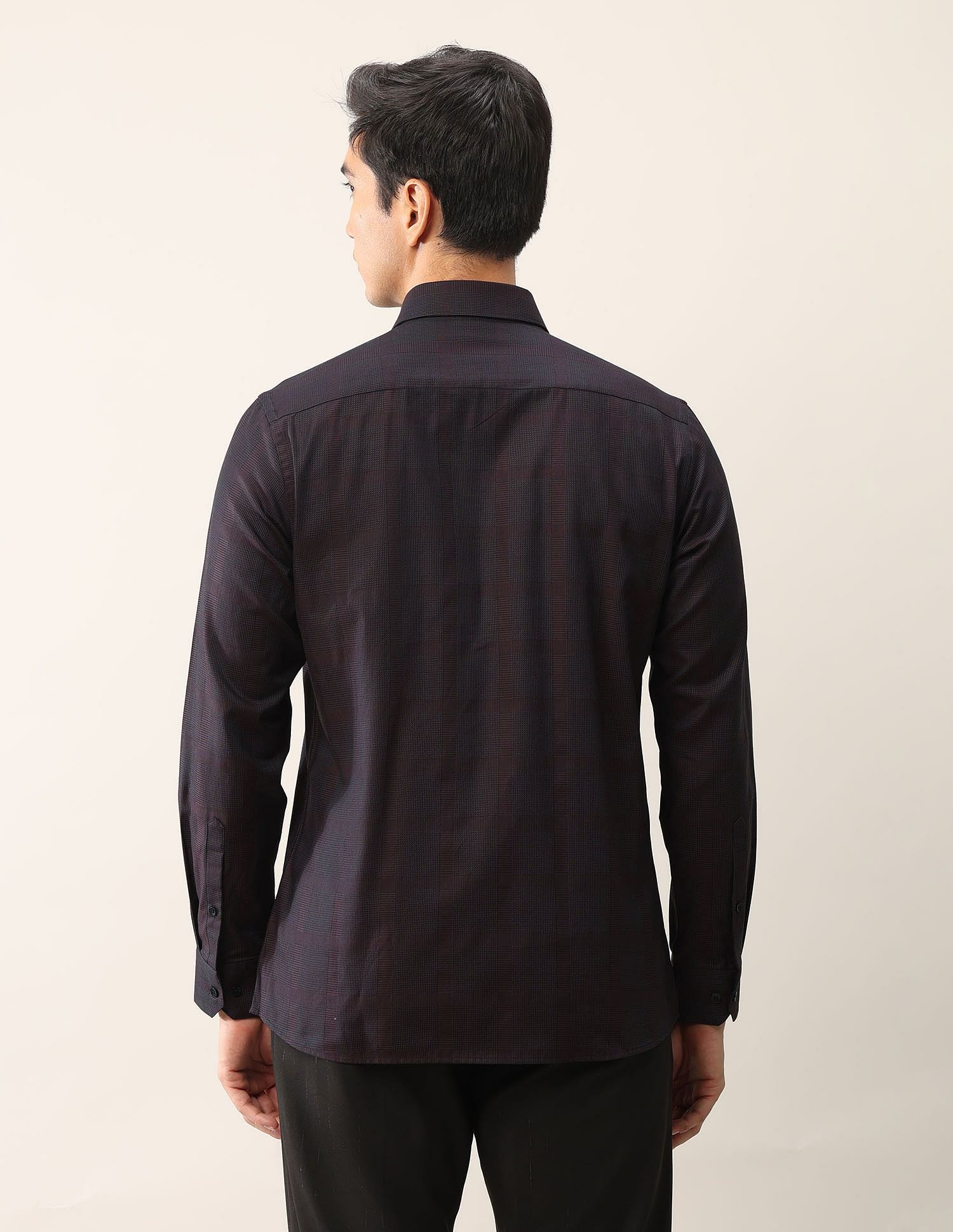 Arrow Textured Slim Fit Ceremonial Shirt