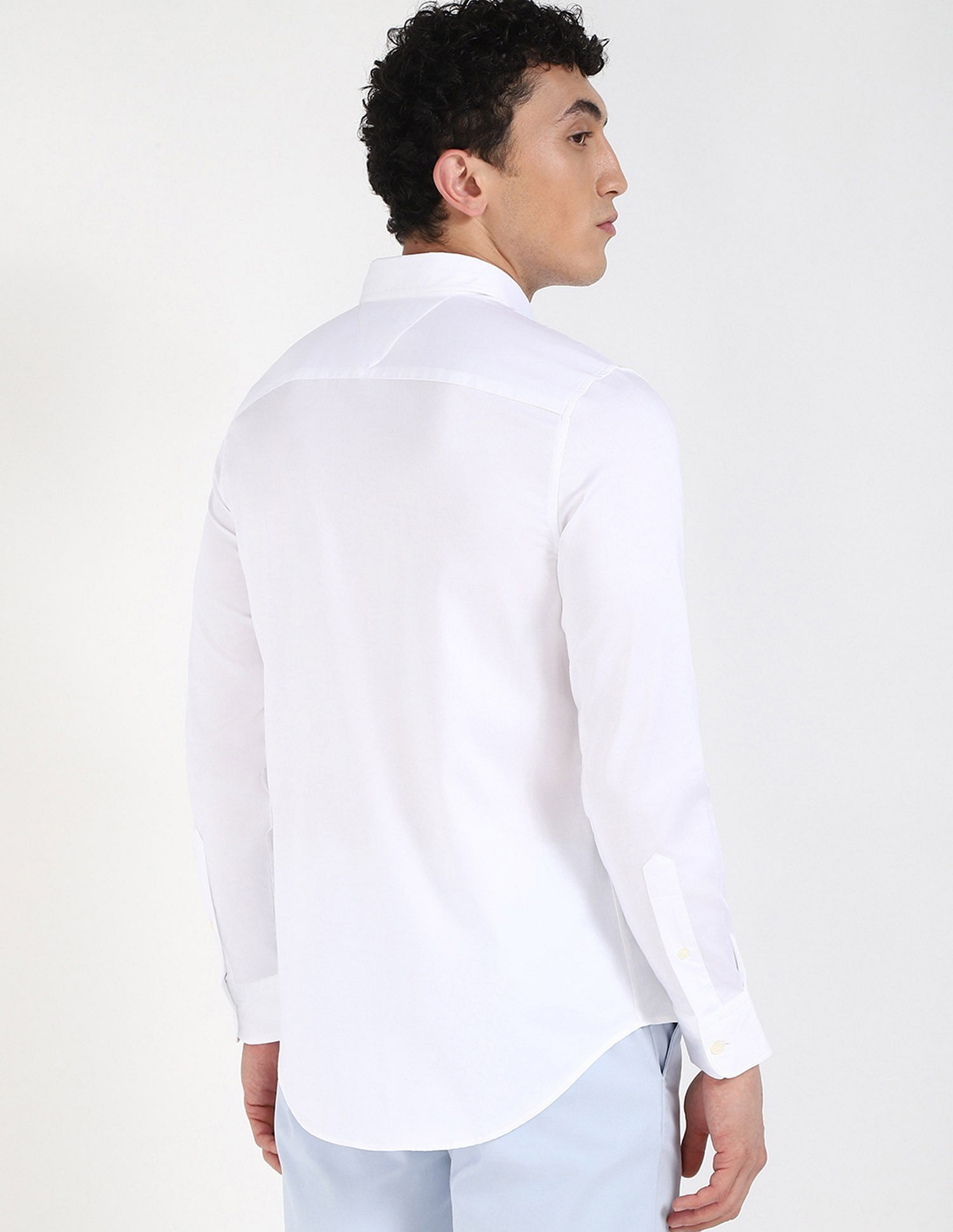 Tommy Hilfiger Solid Regular Fit Sateen Woven Shirt